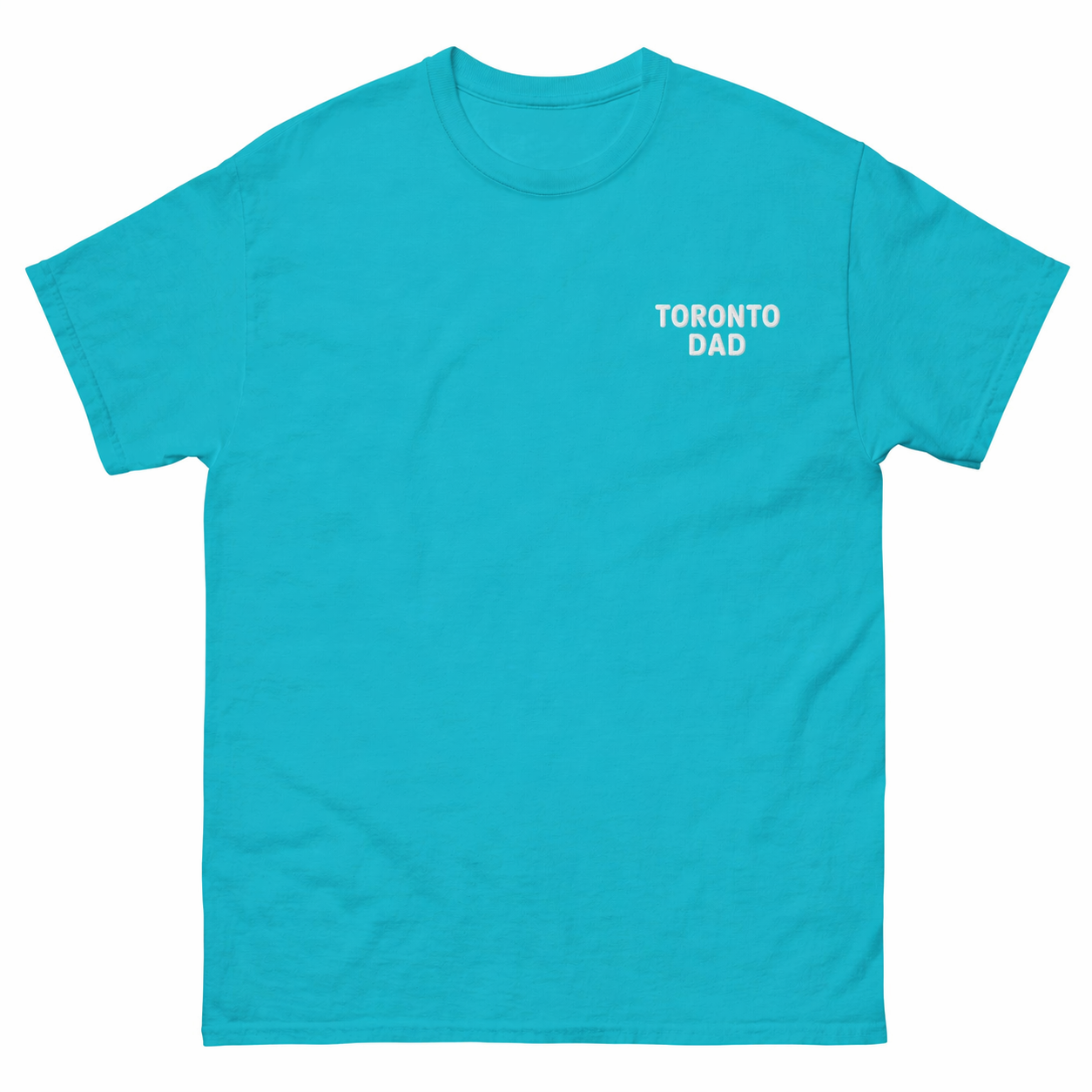 Toronto Dad Left Chest White Letters Tee