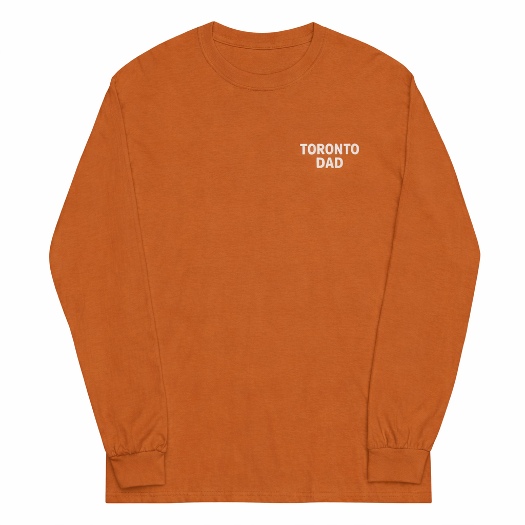 Toronto Dad Left Chest White Letters Long-sleeve