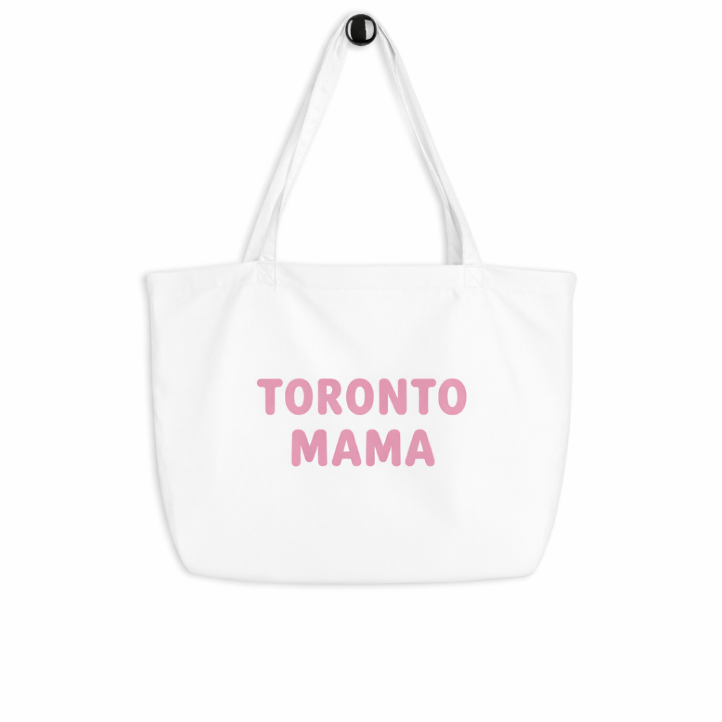 Toronto Mama  Pink Letters Large Tote Bag