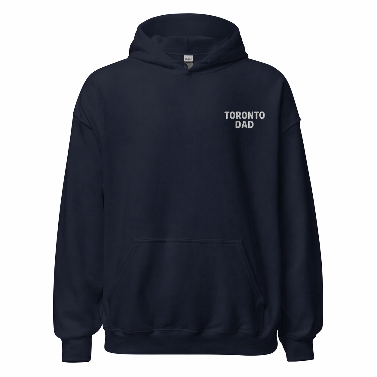 Toronto Dad Left Chest White Letters Hoodie
