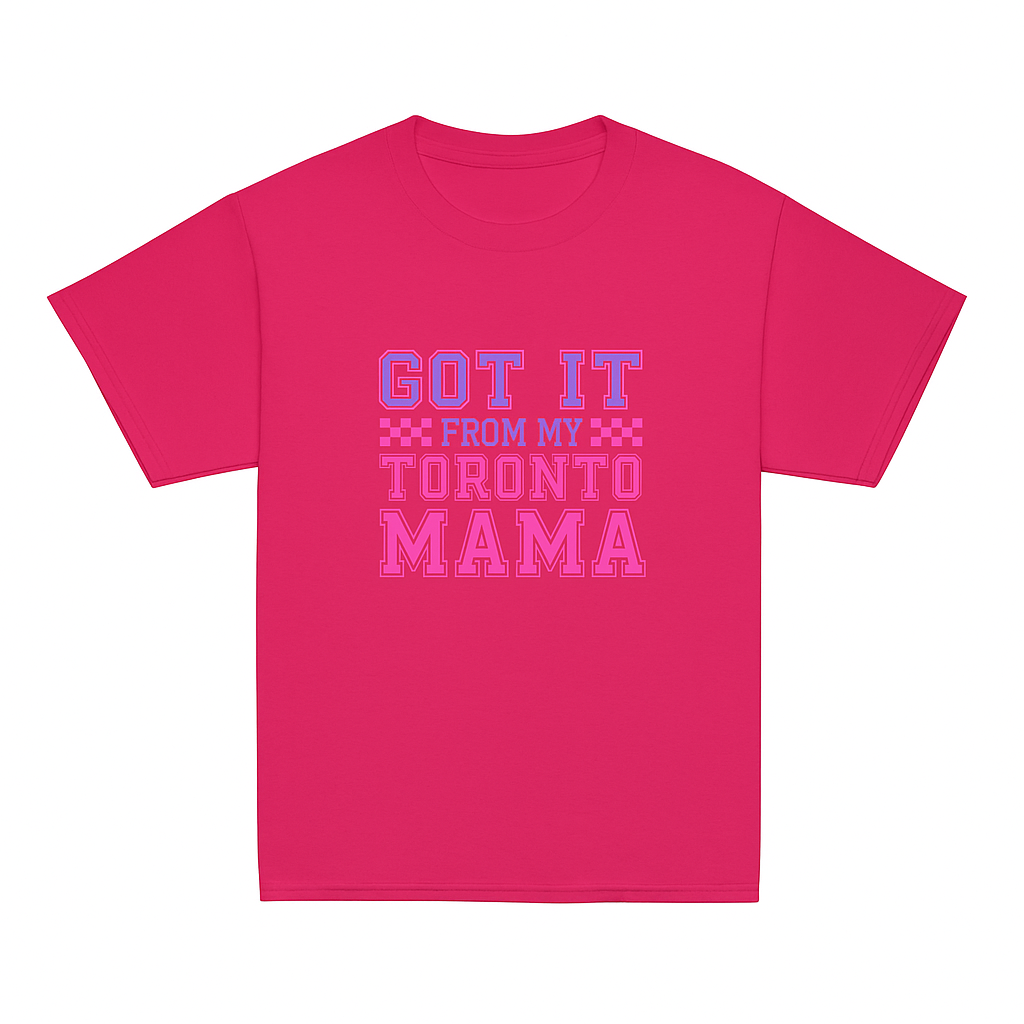 Toronto Mini Got It From My Toronto Mama Pink Tee