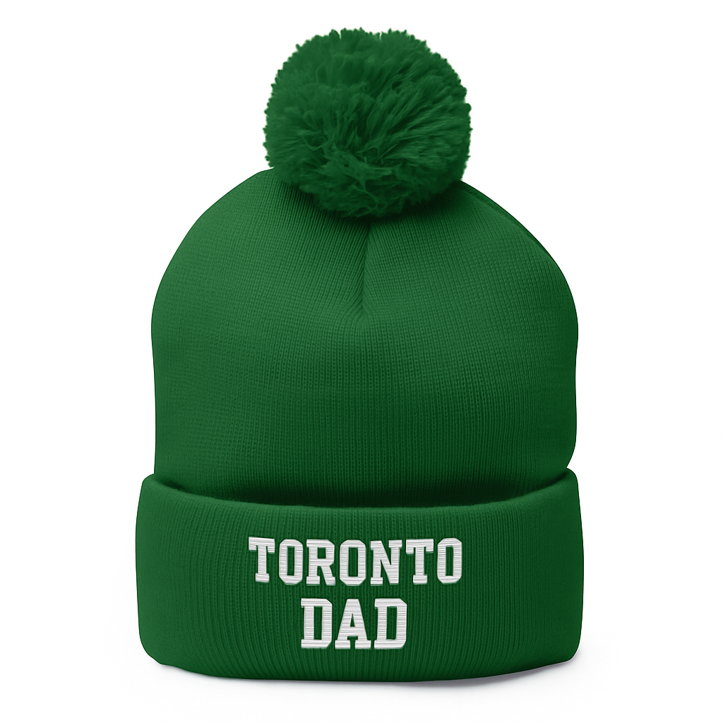 Toronto Dad Collegiate Letters Pom Toque