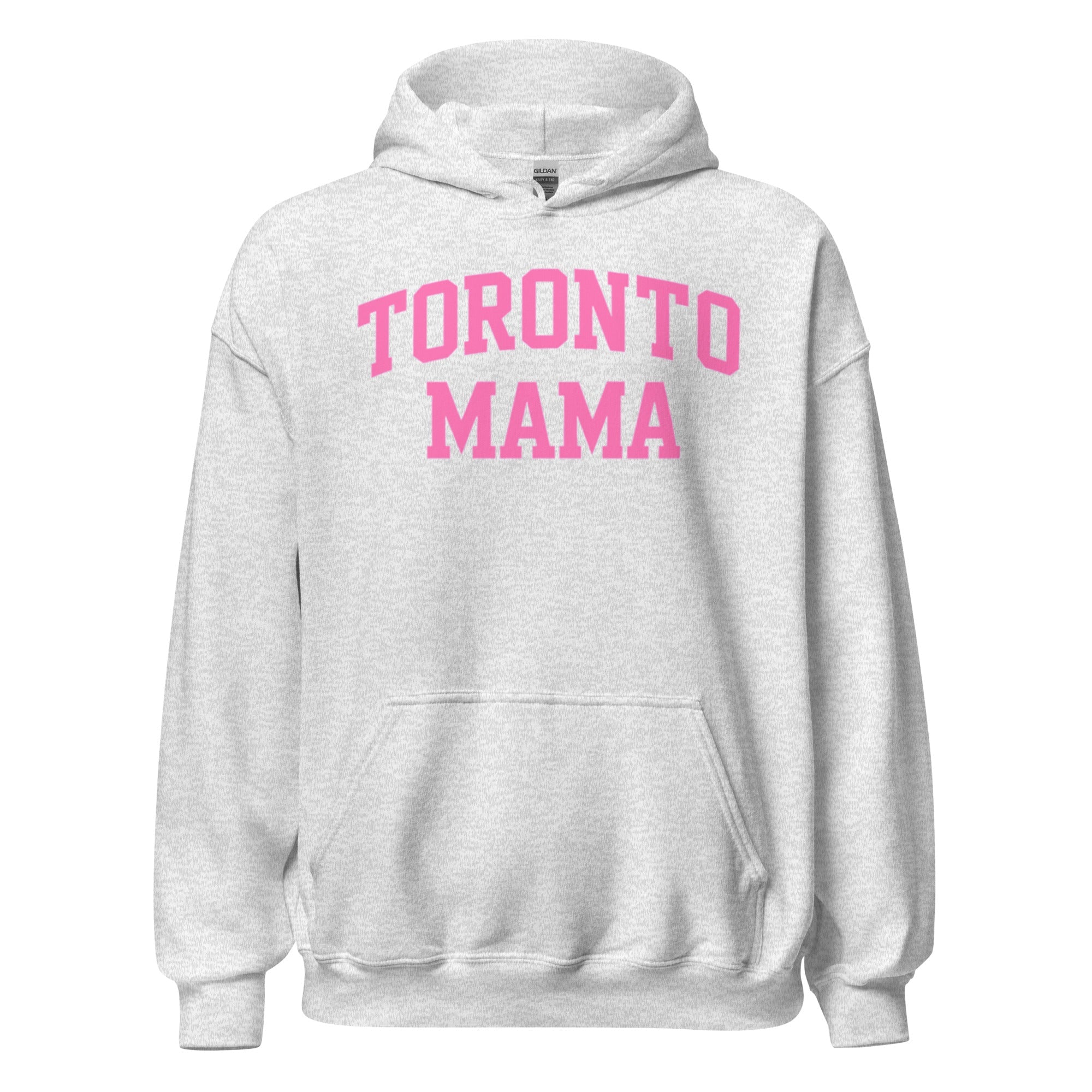 Toronto Mama Pink Curved Collegiate Hoodie
