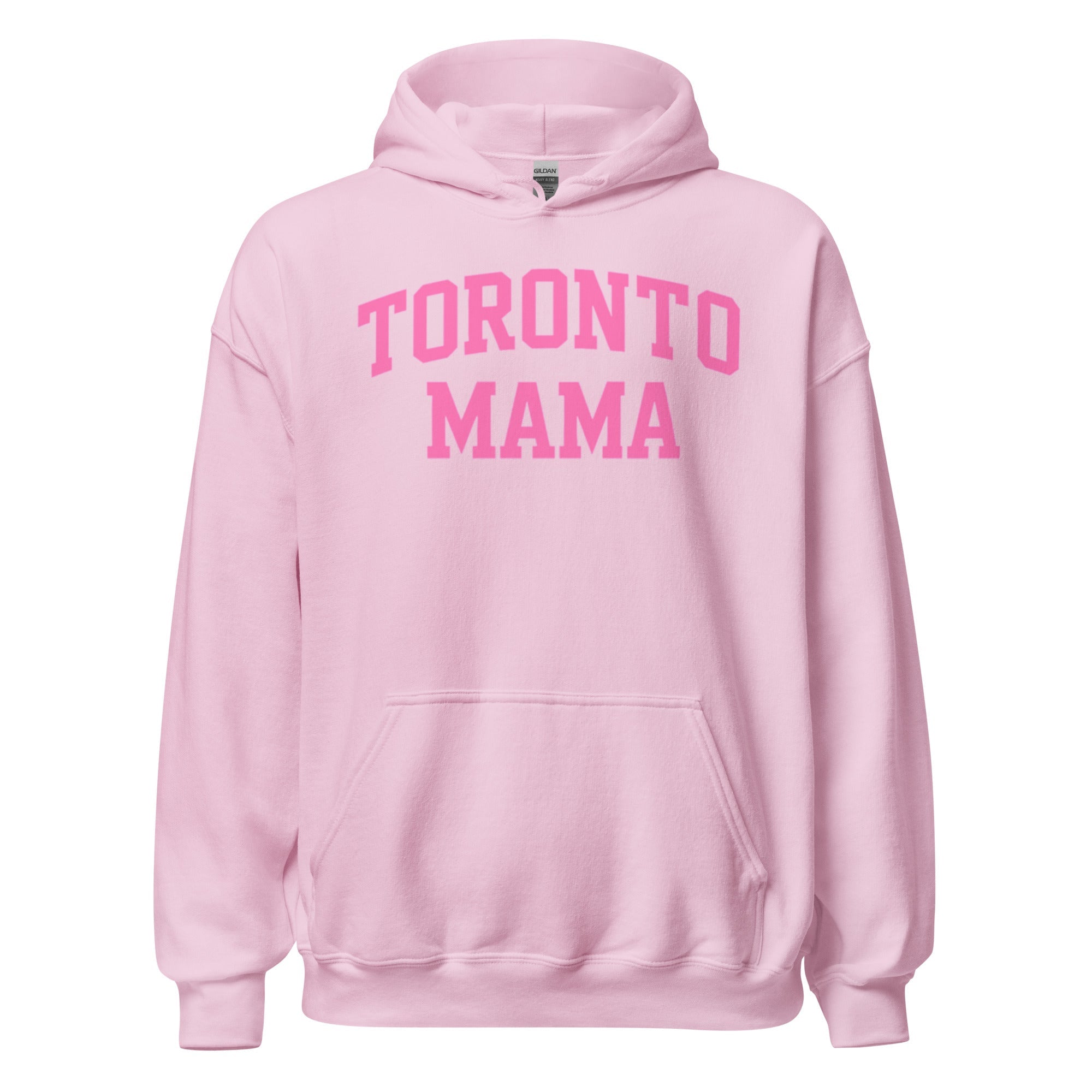 Toronto Mama Pink Curved Collegiate Hoodie