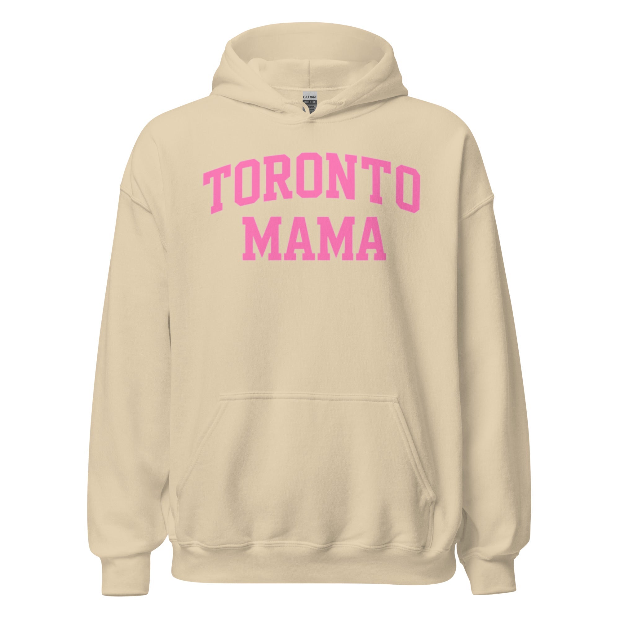 Toronto Mama Pink Curved Collegiate Hoodie