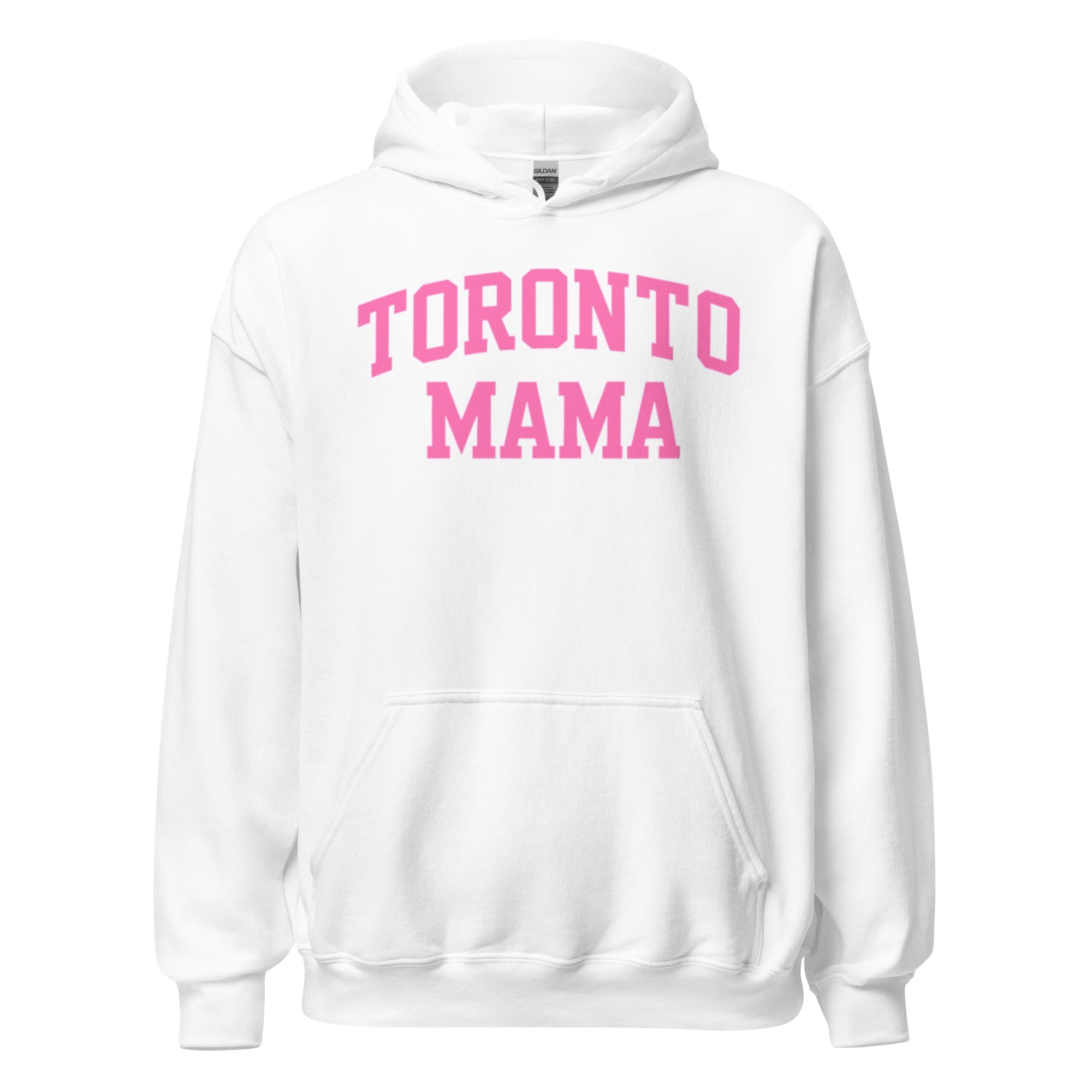 Toronto Mama Pink Curved Collegiate Hoodie