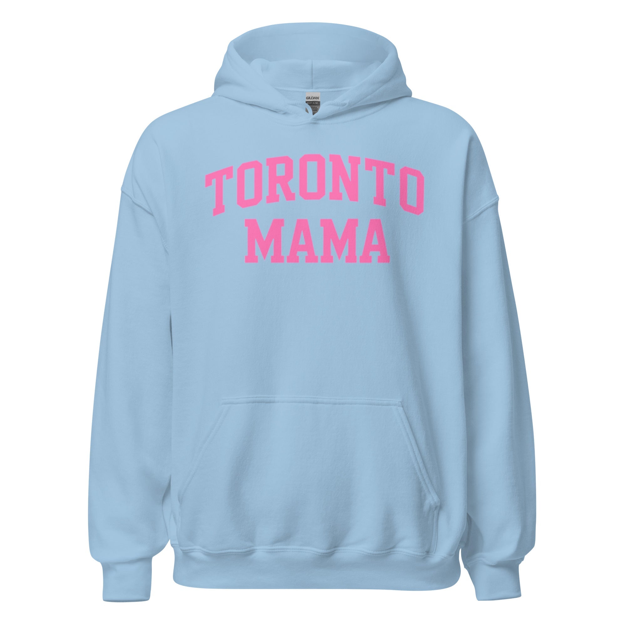 Toronto Mama Pink Curved Collegiate Hoodie
