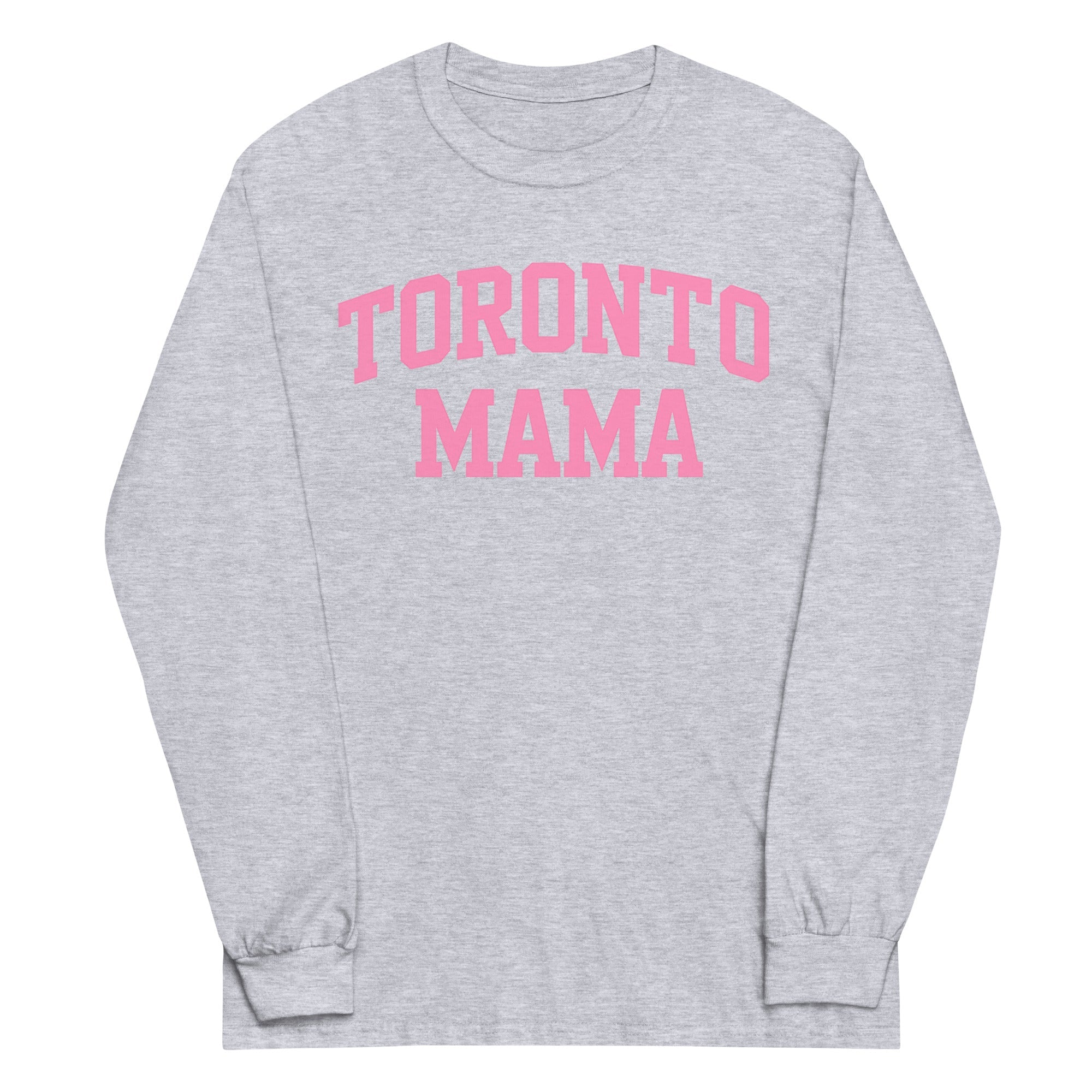 Toronto Mama Pink Curved Collegiate Long-sleeve
