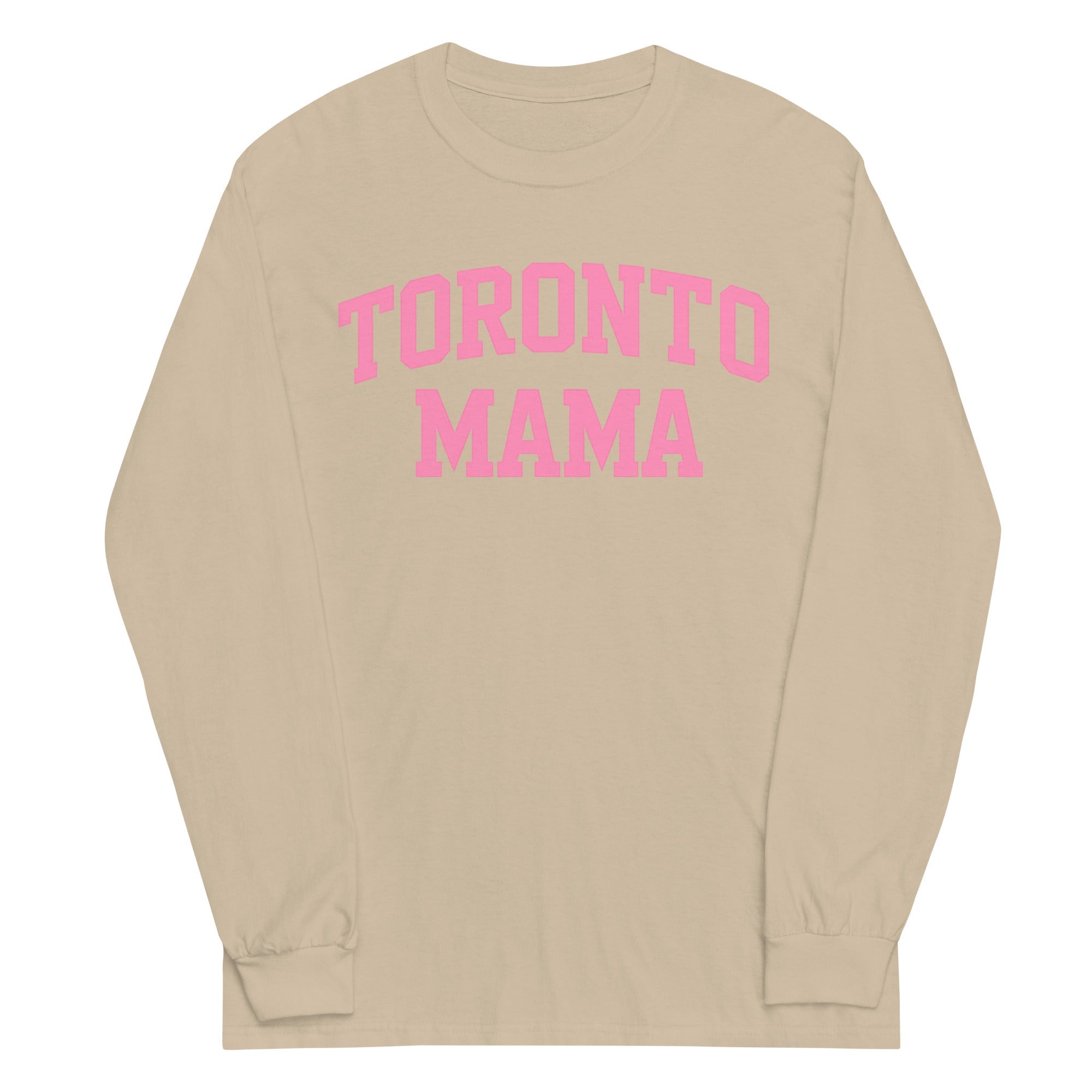 Toronto Mama Pink Curved Collegiate Long-sleeve
