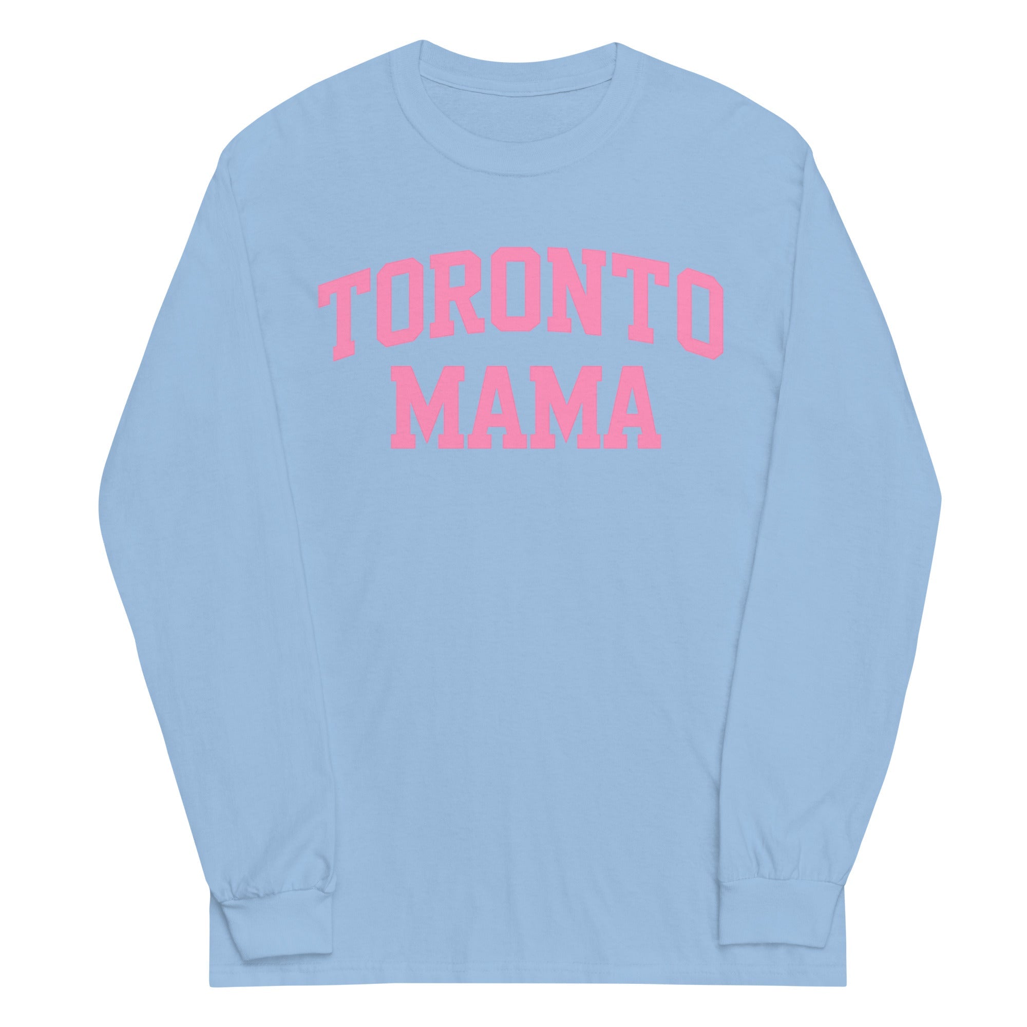 Toronto Mama Pink Curved Collegiate Long-sleeve