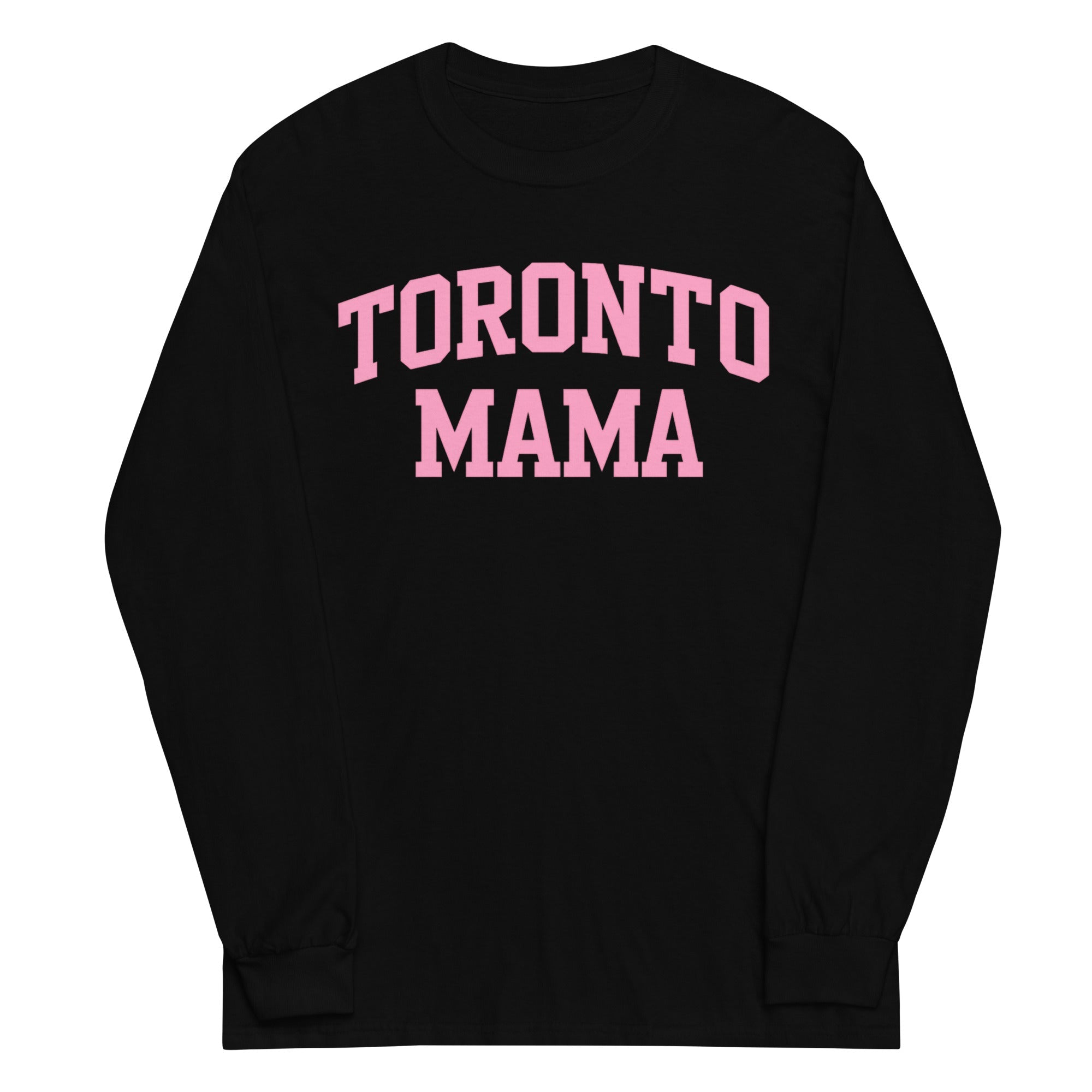 Toronto Mama Pink Curved Collegiate Long-sleeve