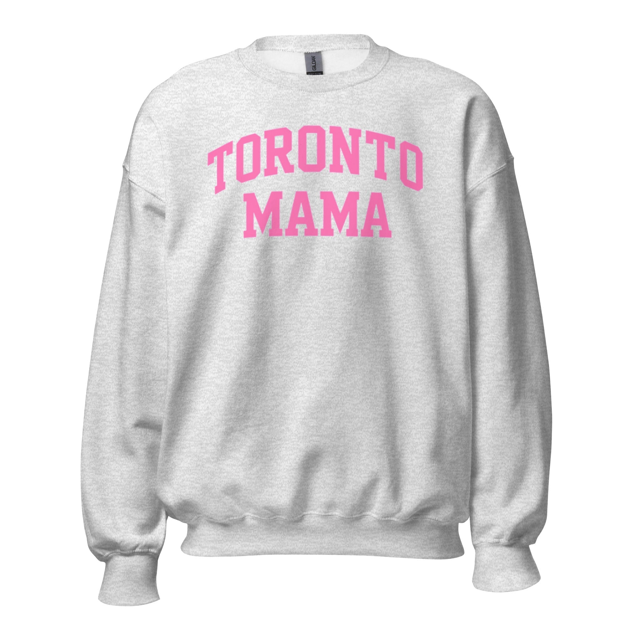 Toronto Mama Pink Curved Collegiate Sweatshirt