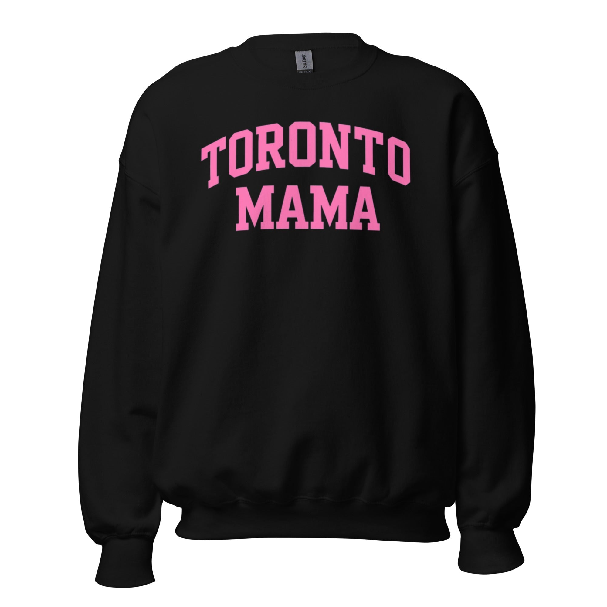Toronto Mama Pink Curved Collegiate Sweatshirt