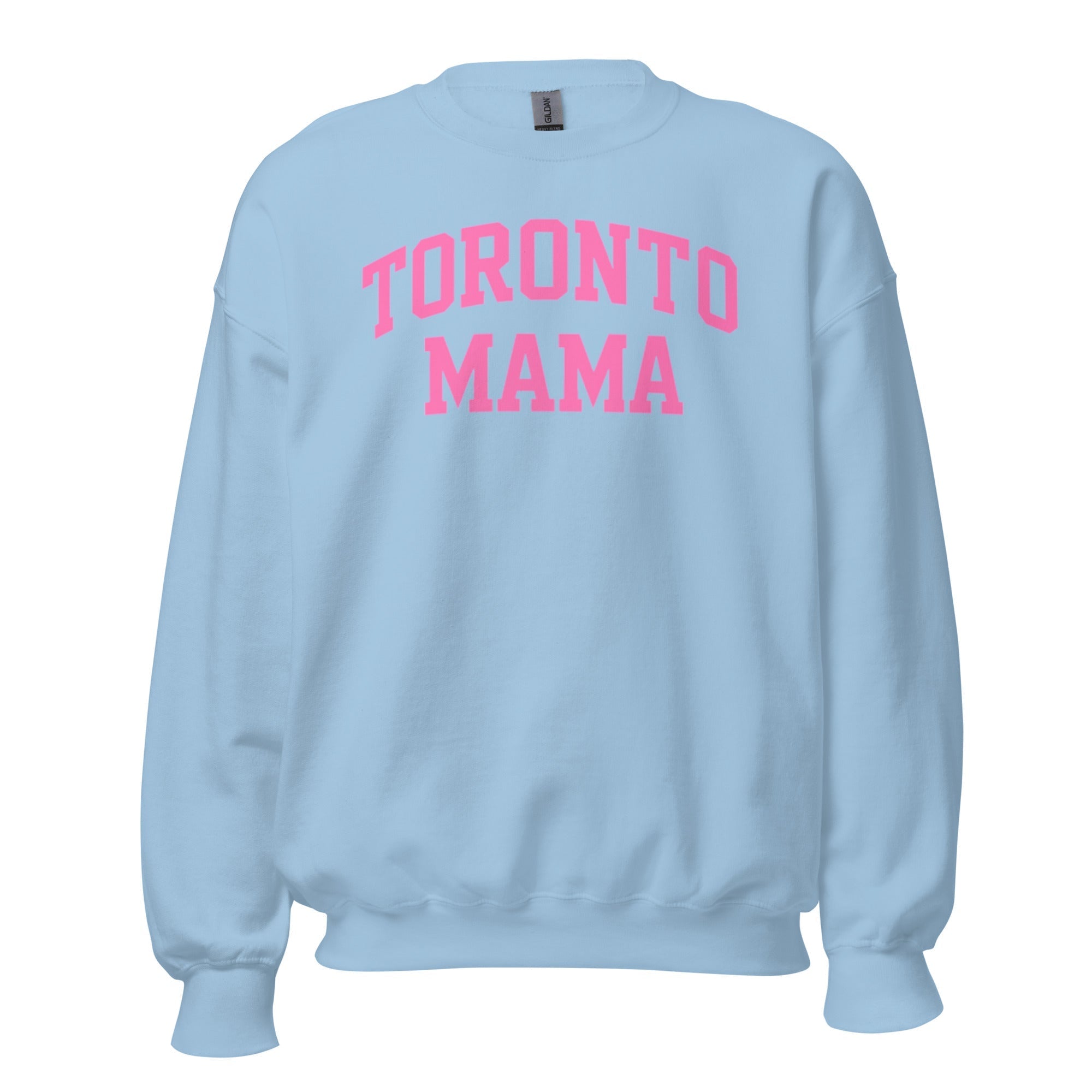 Toronto Mama Pink Curved Collegiate Sweatshirt