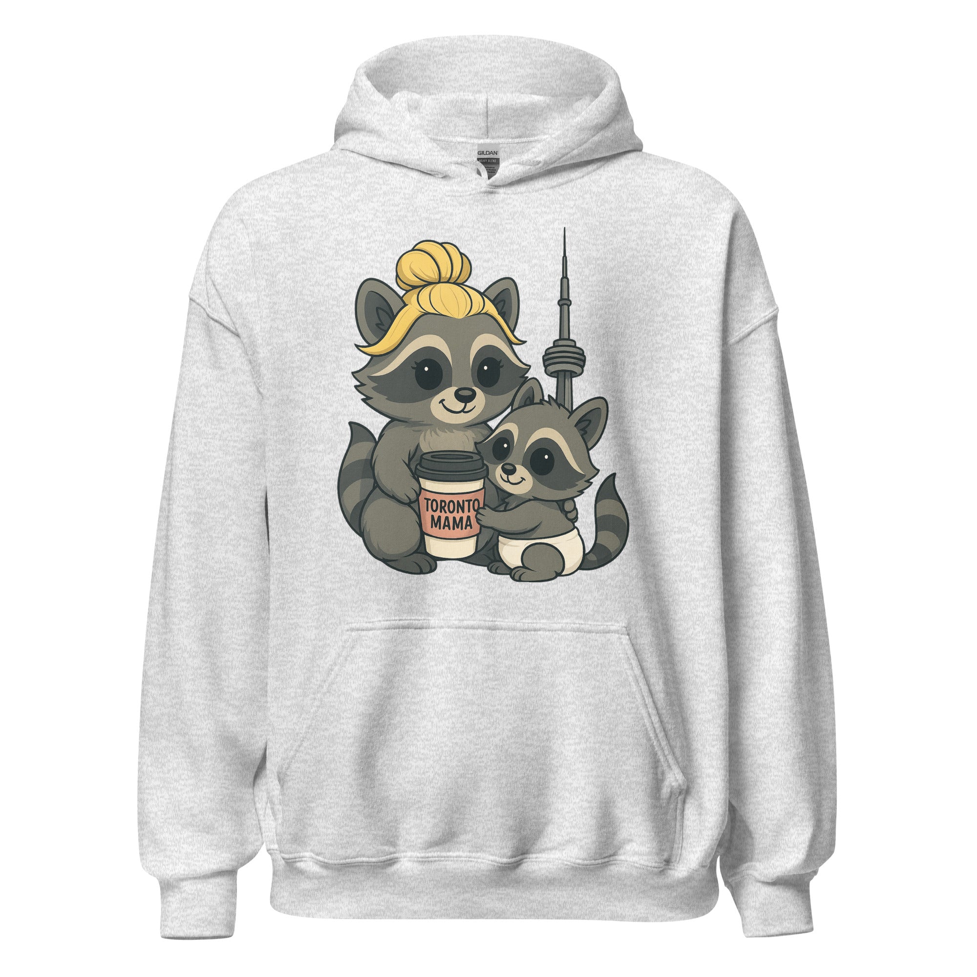 Toronto Mama Blonde Raccoon Coffee CN Hoodie