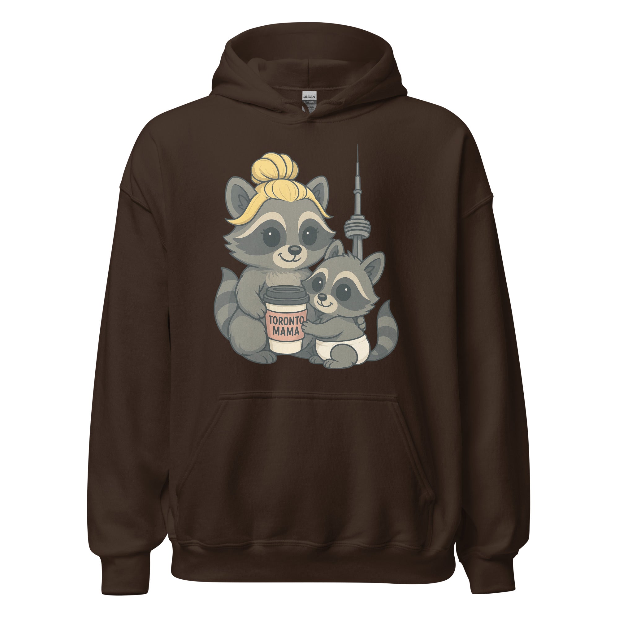 Toronto Mama Blonde Raccoon Coffee CN Hoodie