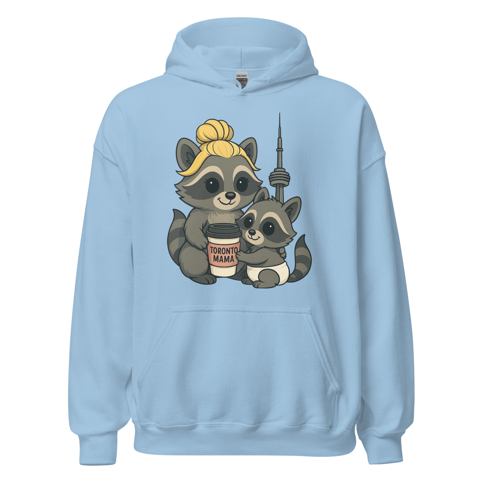 Toronto Mama Blonde Raccoon Coffee CN Hoodie