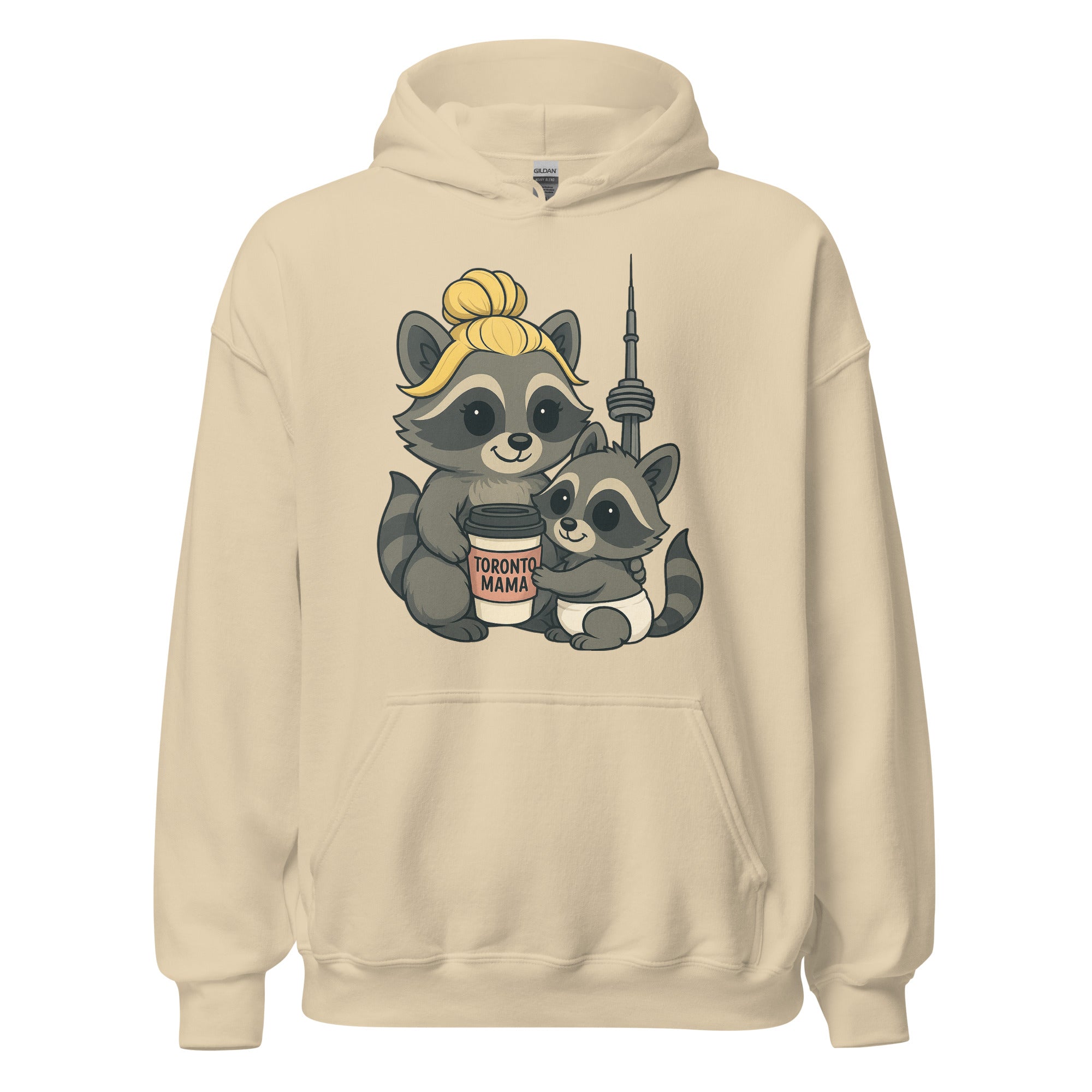Toronto Mama Blonde Raccoon Coffee CN Hoodie