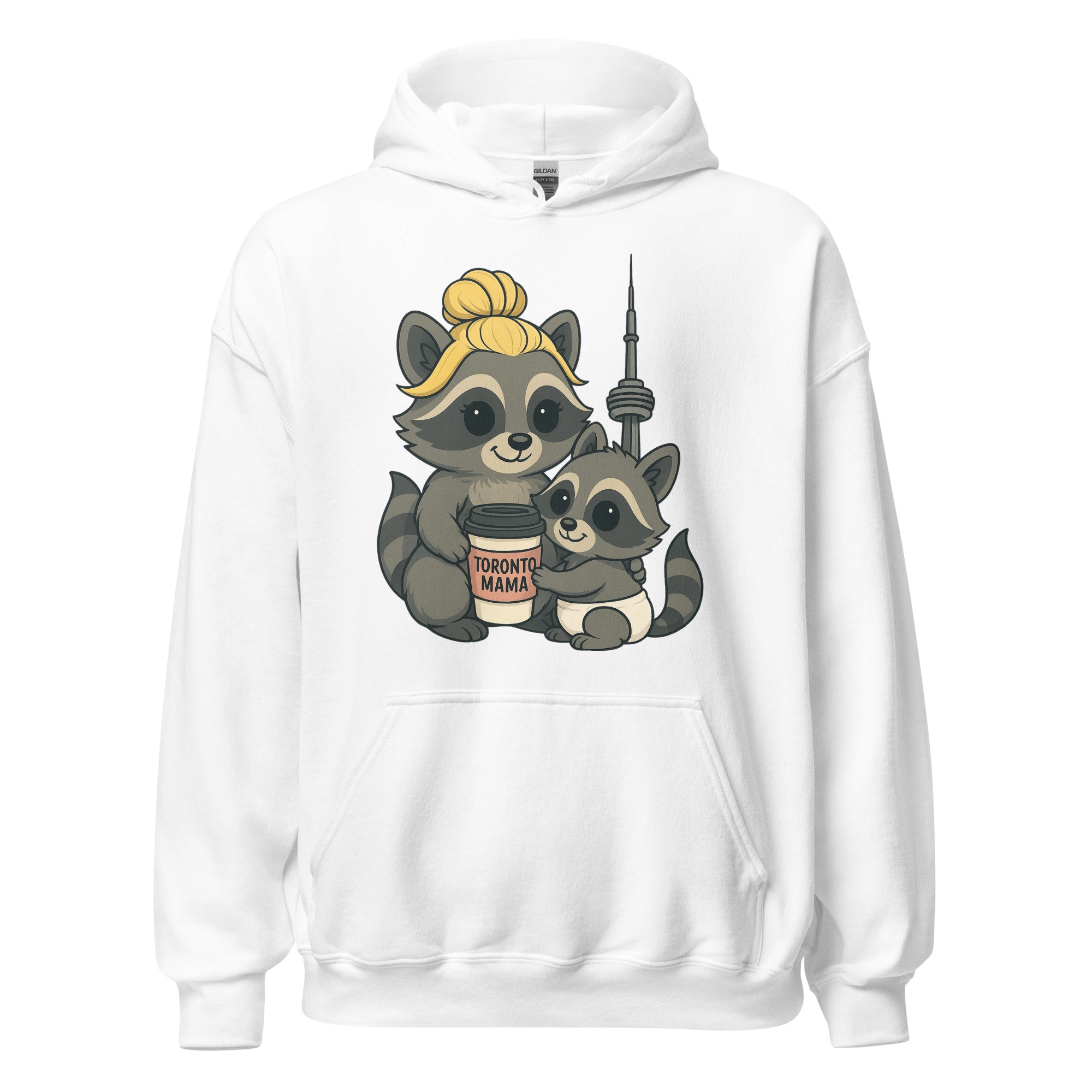 Toronto Mama Blonde Raccoon Coffee CN Hoodie