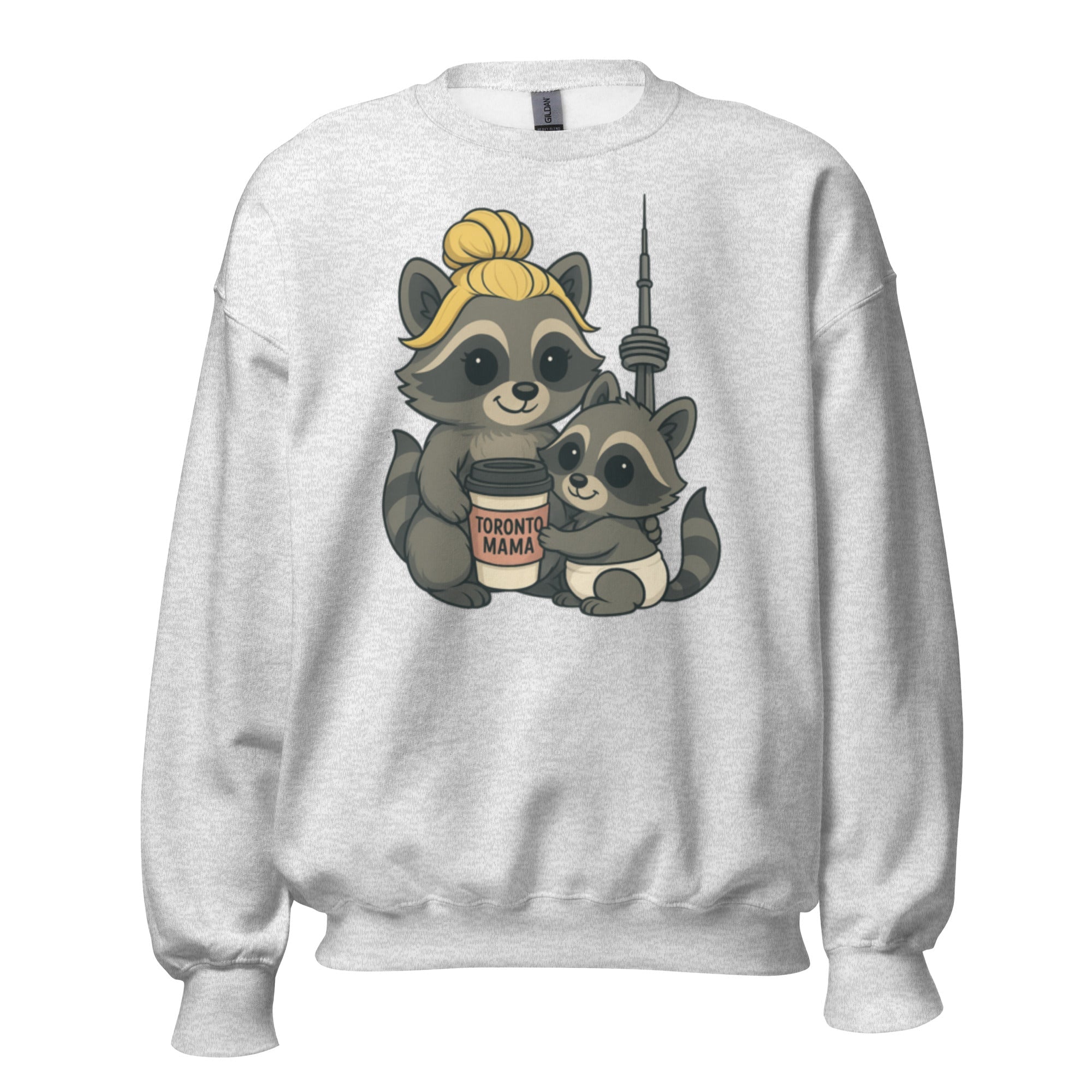 Toronto Mama Blonde Raccoon Coffee CN Sweatshirt