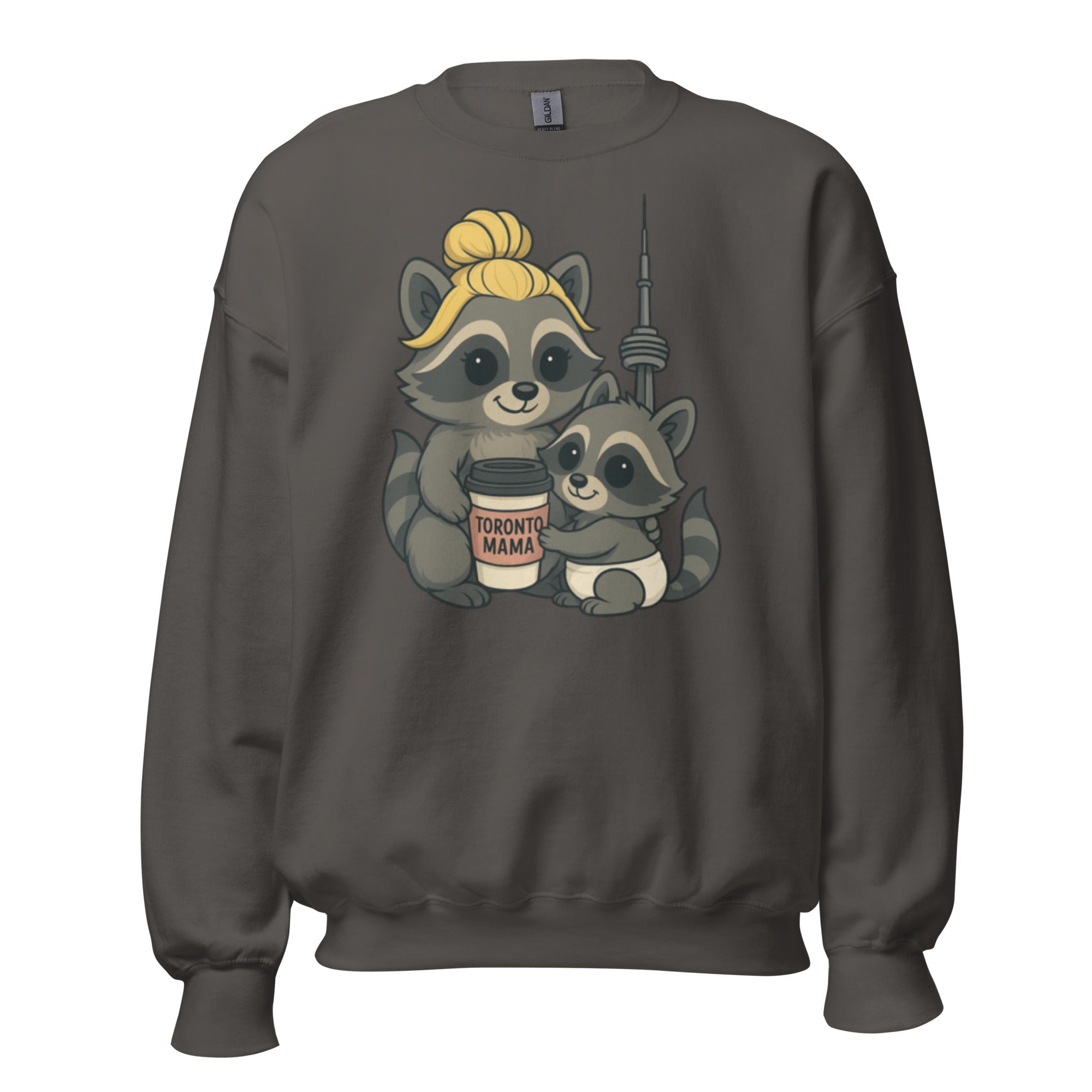 Toronto Mama Blonde Raccoon Coffee CN Sweatshirt