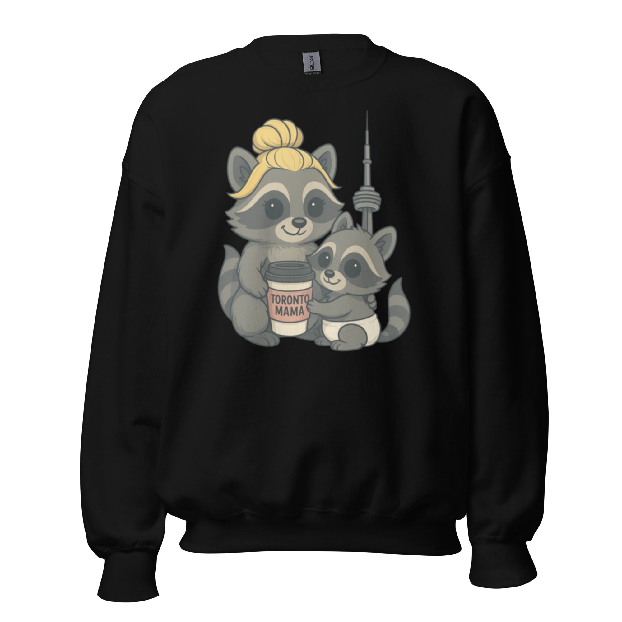 Toronto Mama Blonde Raccoon Coffee CN Sweatshirt