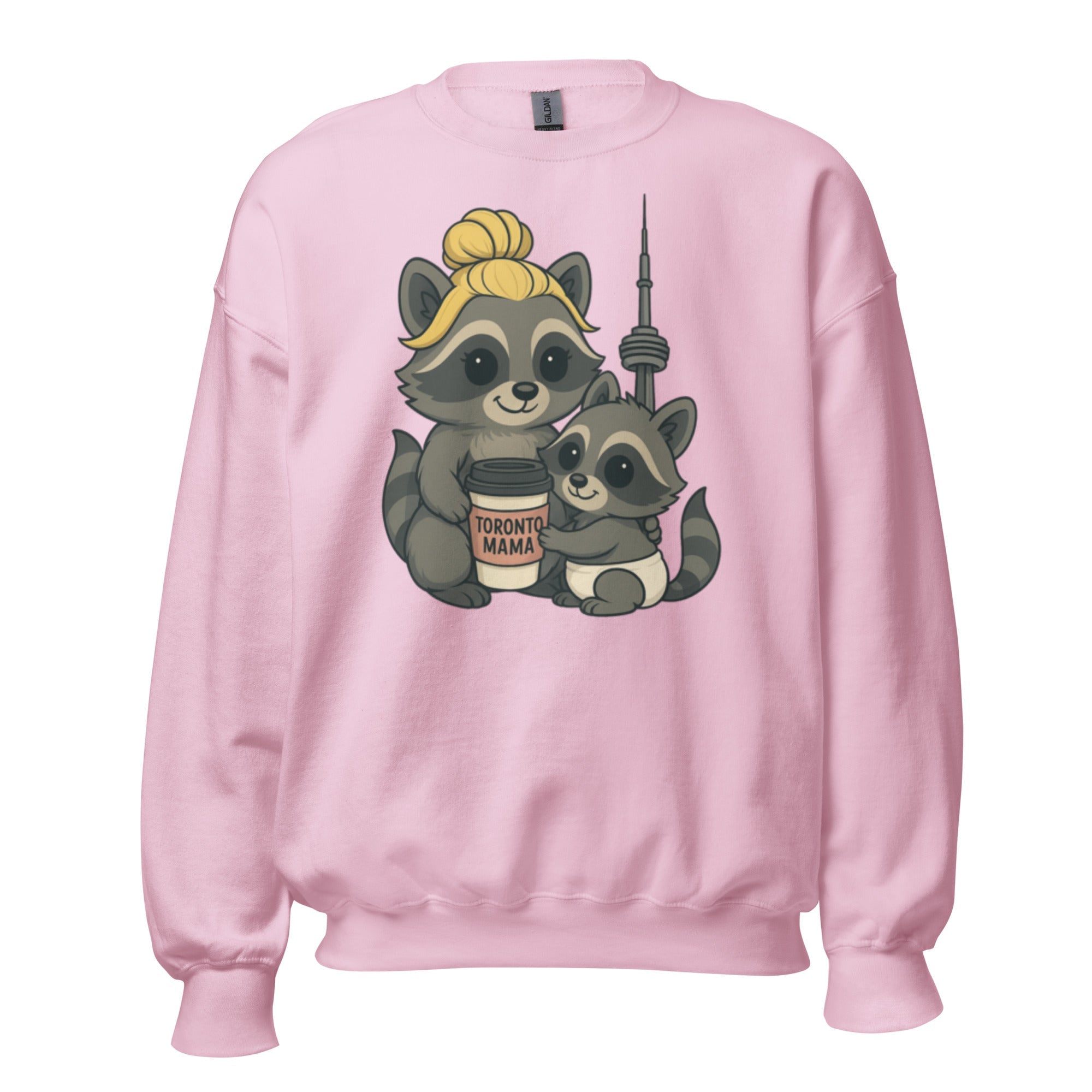 Toronto Mama Blonde Raccoon Coffee CN Sweatshirt