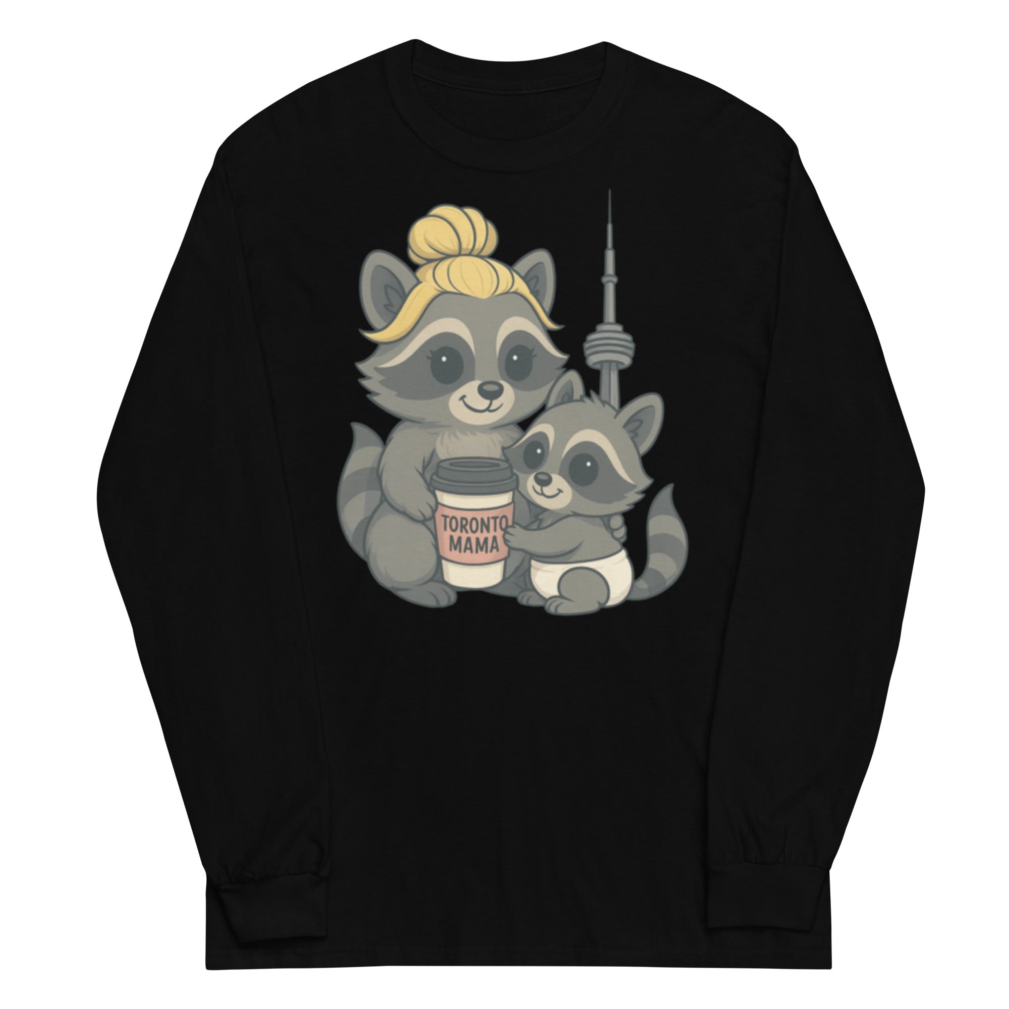 Toronto Mama Blonde Raccoon Coffee CN Long-sleeve
