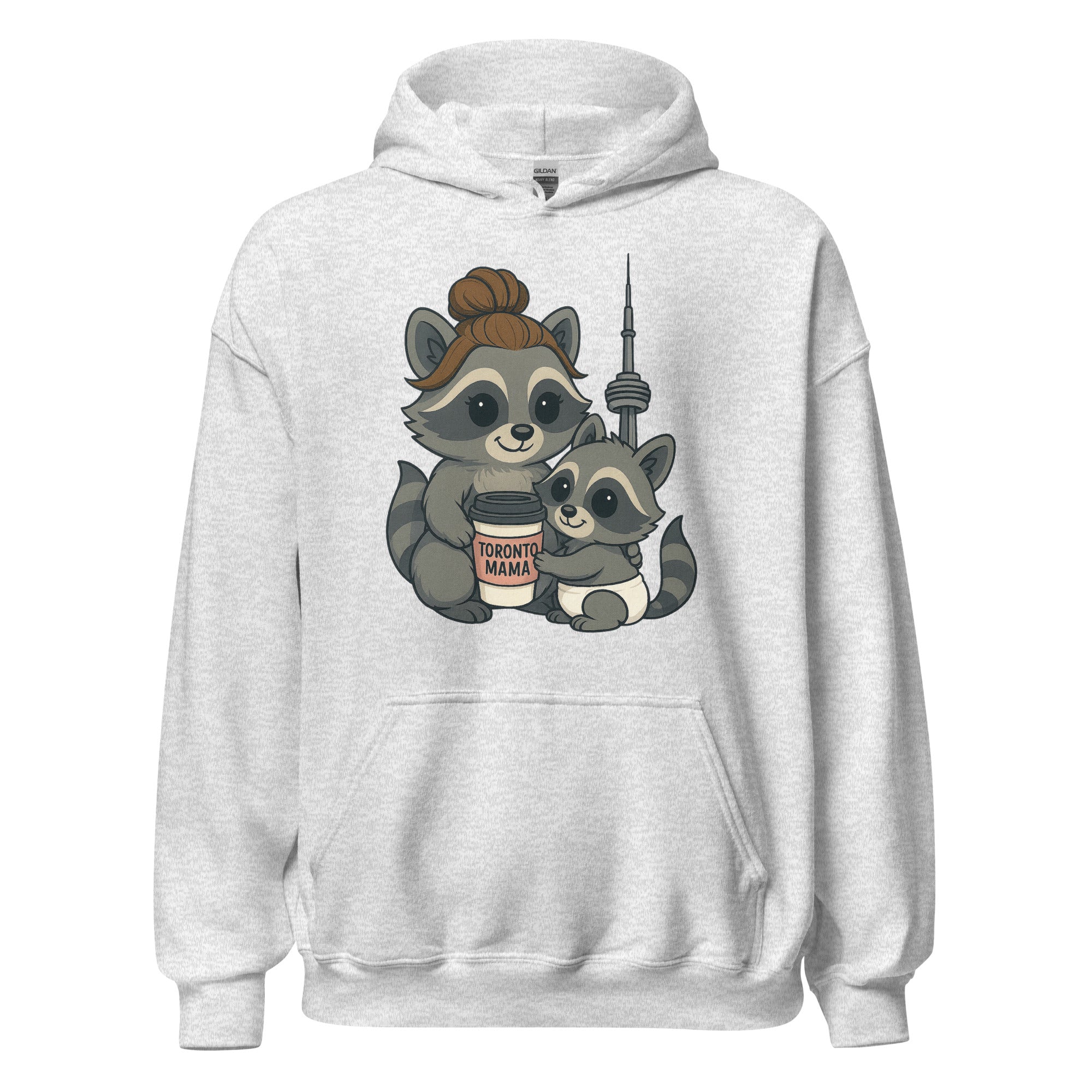 Toronto Mama Brunette Raccoon Coffee CN Hoodie