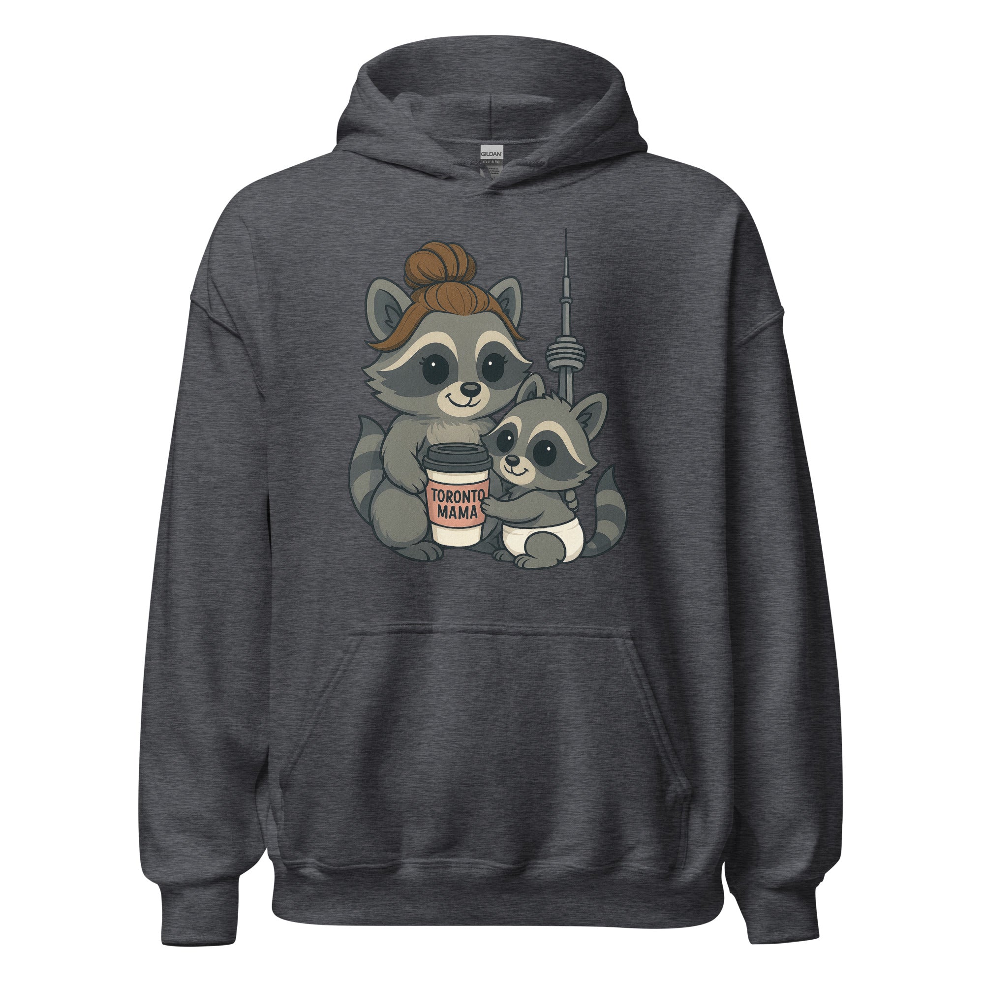 Toronto Mama Brunette Raccoon Coffee CN Hoodie
