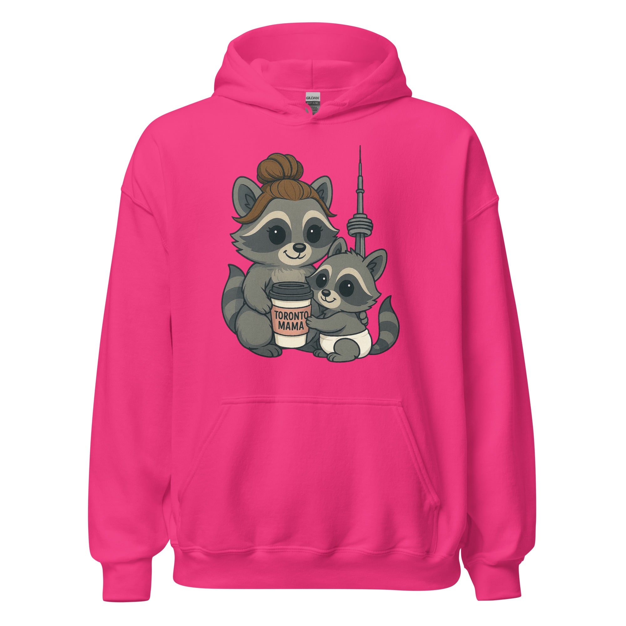 Toronto Mama Brunette Raccoon Coffee CN Hoodie