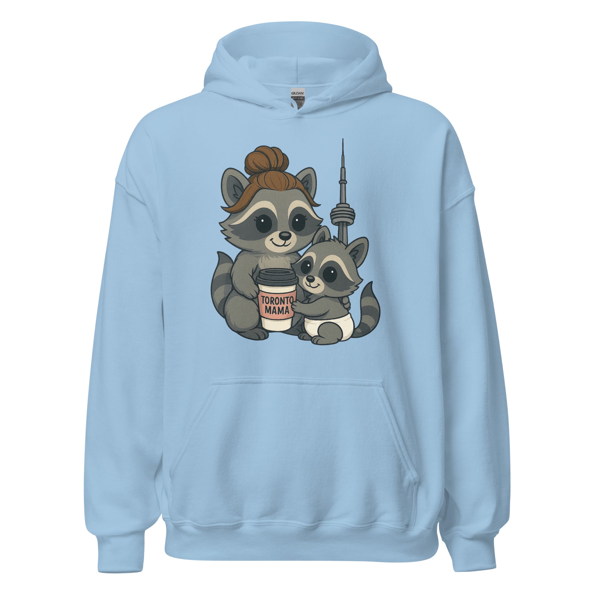 Toronto Mama Brunette Raccoon Coffee CN Hoodie