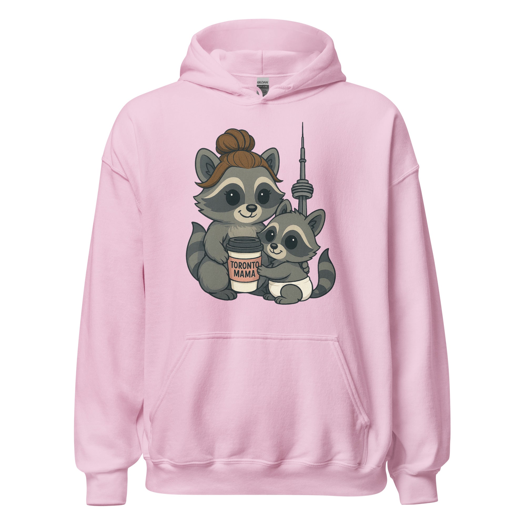 Toronto Mama Brunette Raccoon Coffee CN Hoodie