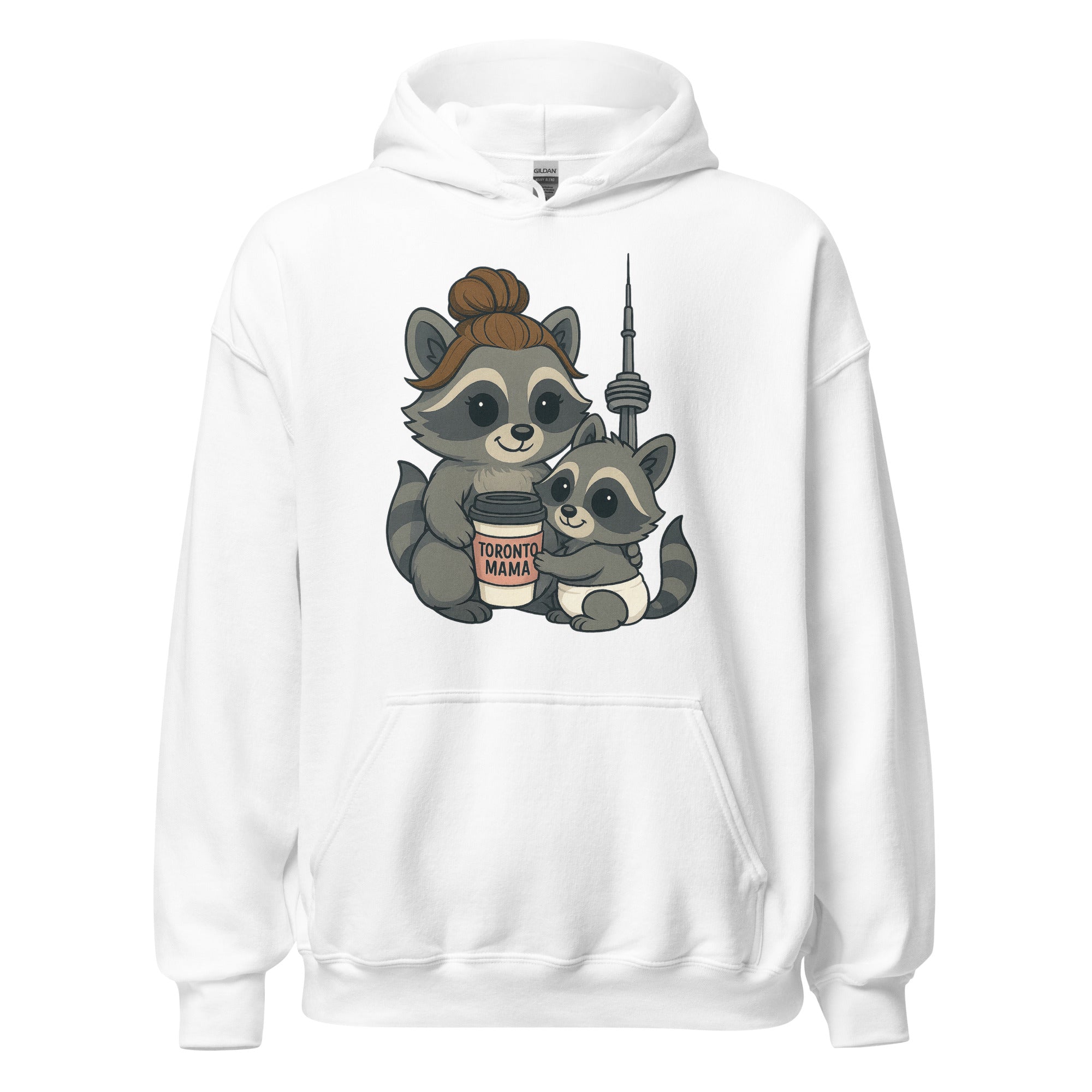 Toronto Mama Brunette Raccoon Coffee CN Hoodie