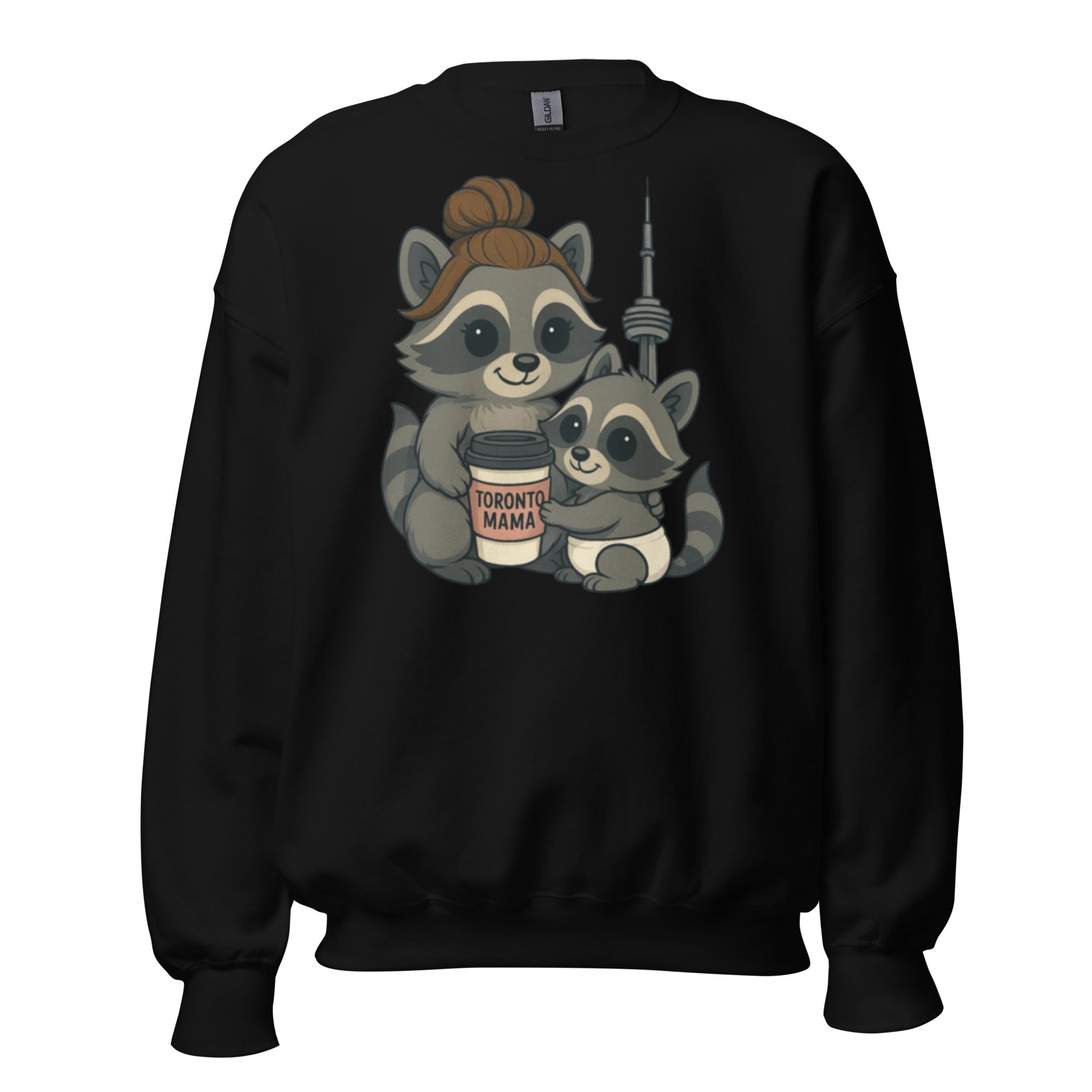 Toronto Mama Brunette Raccoon Coffee CN Sweatshirt