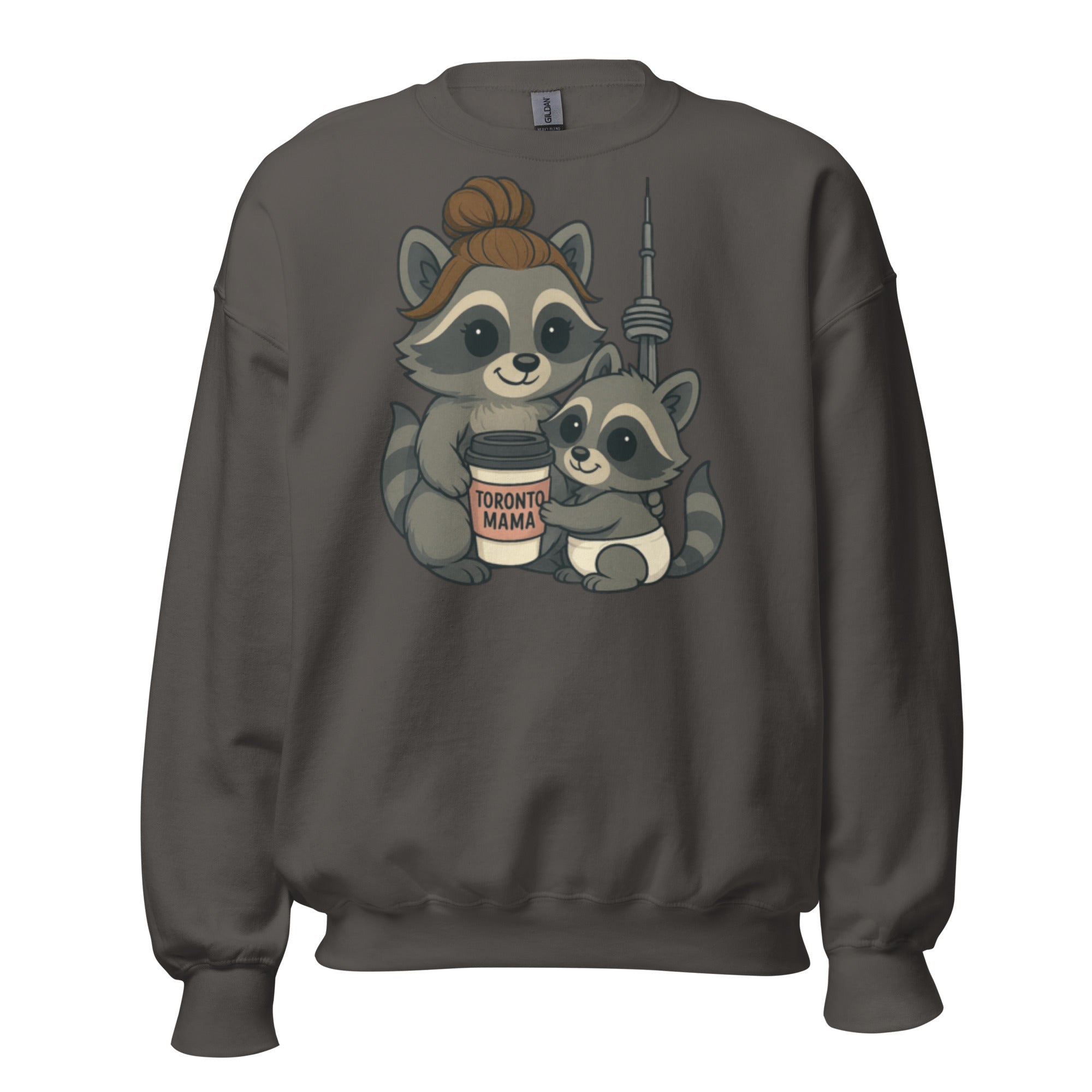 Toronto Mama Brunette Raccoon Coffee CN Sweatshirt