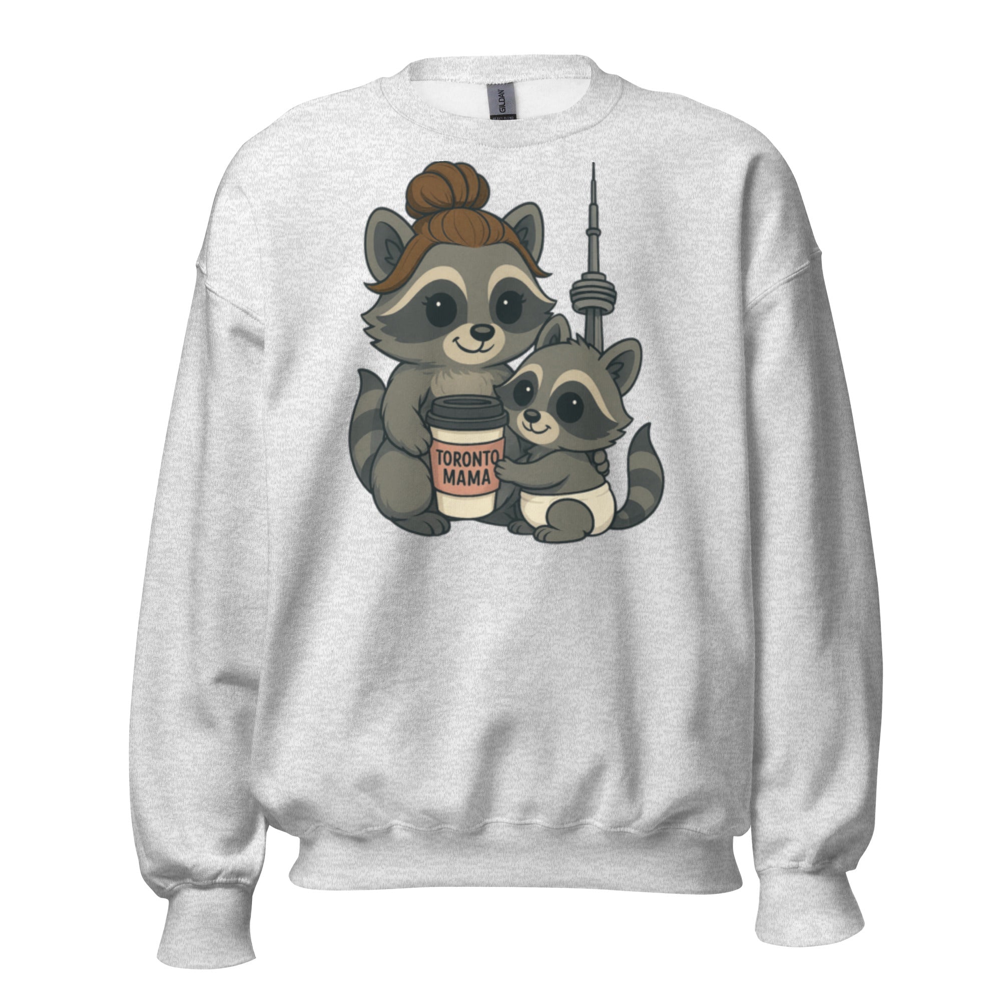 Toronto Mama Brunette Raccoon Coffee CN Sweatshirt