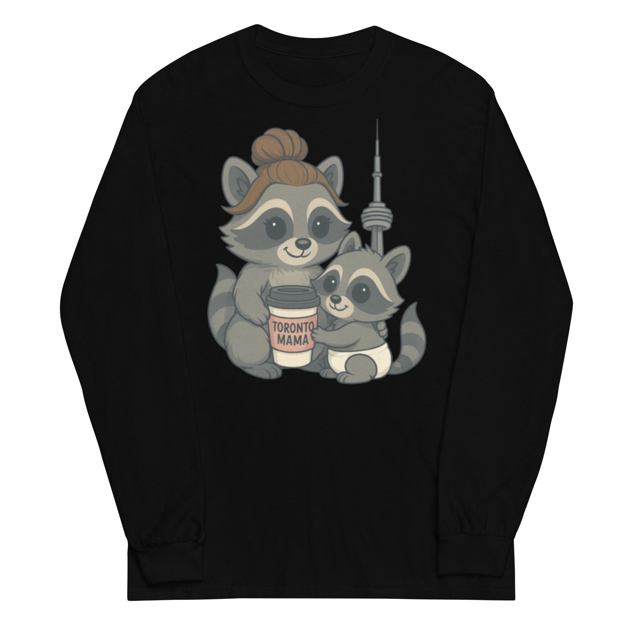 Toronto Mama Brunette Raccoon Coffee CN Long-sleeve