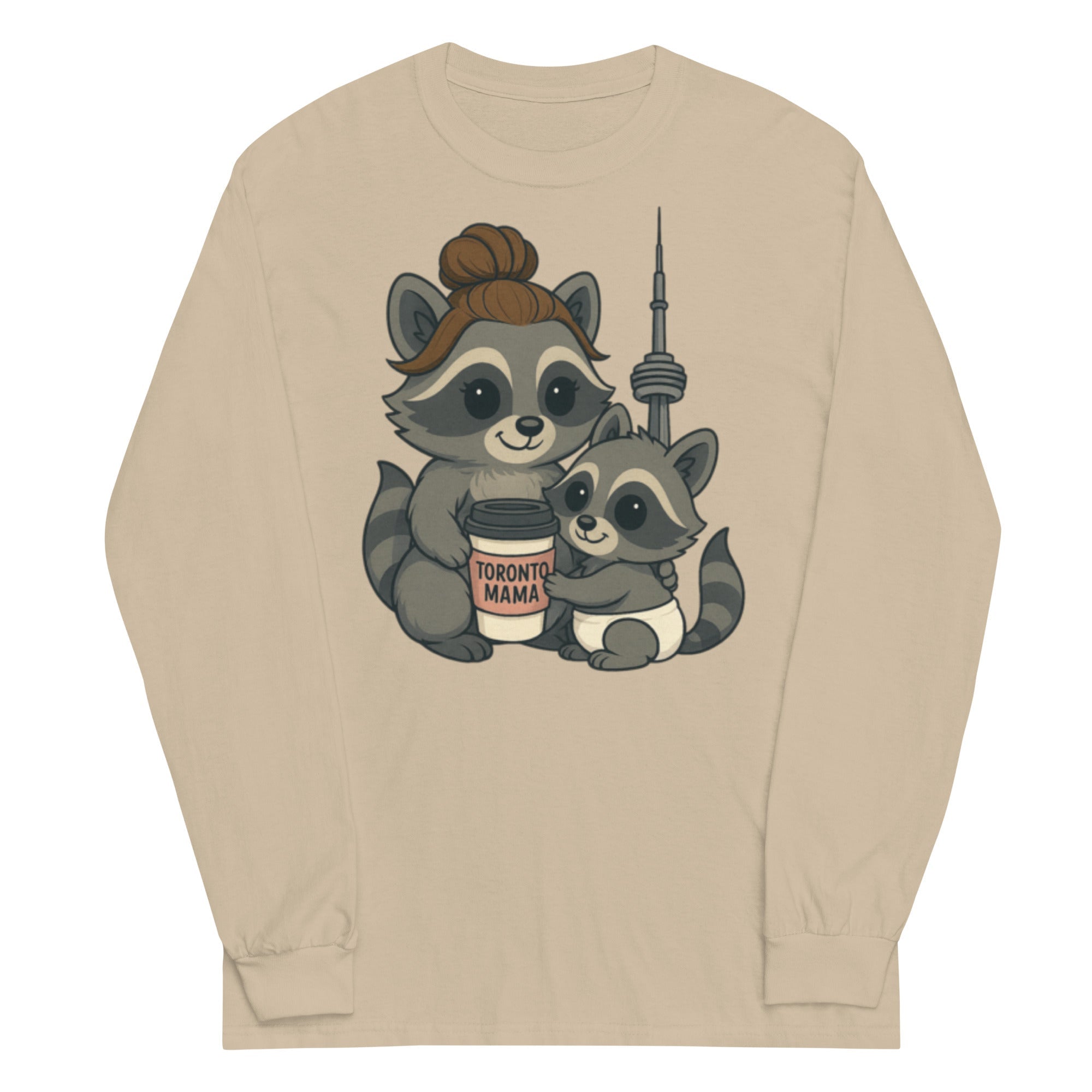 Toronto Mama Brunette Raccoon Coffee CN Long-sleeve