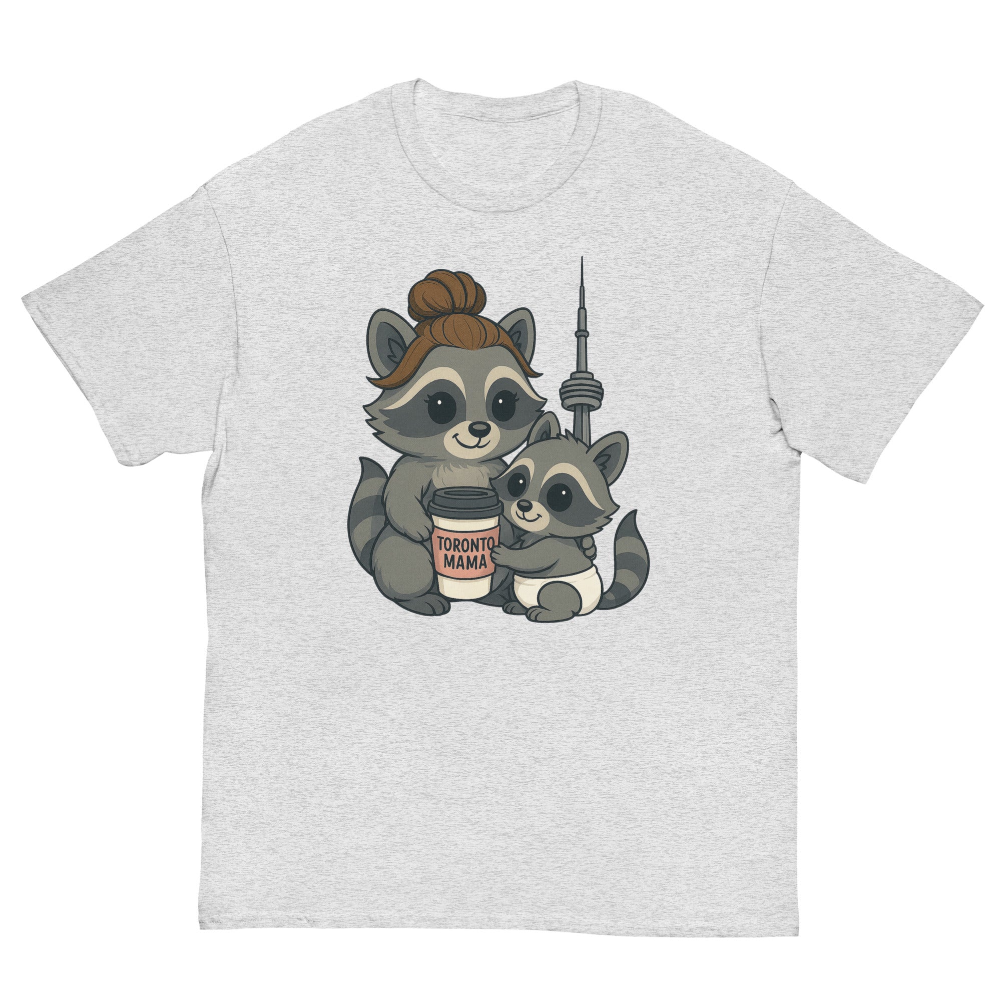 Toronto Mama Brunette Raccoon Coffee CN Tee