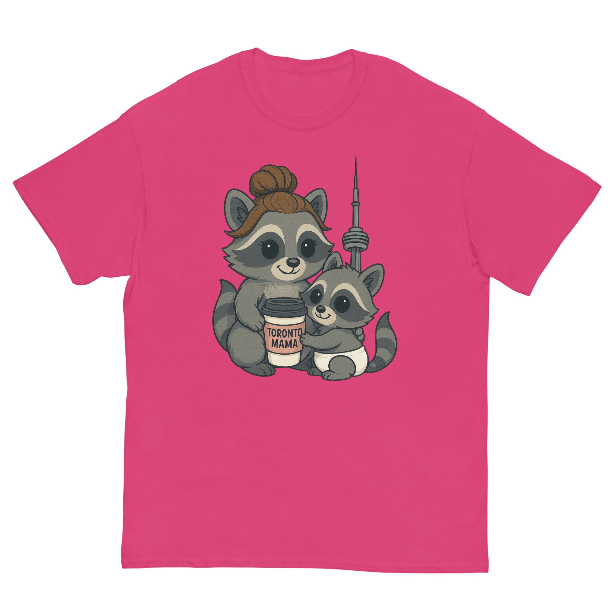 Toronto Mama Brunette Raccoon Coffee CN Tee
