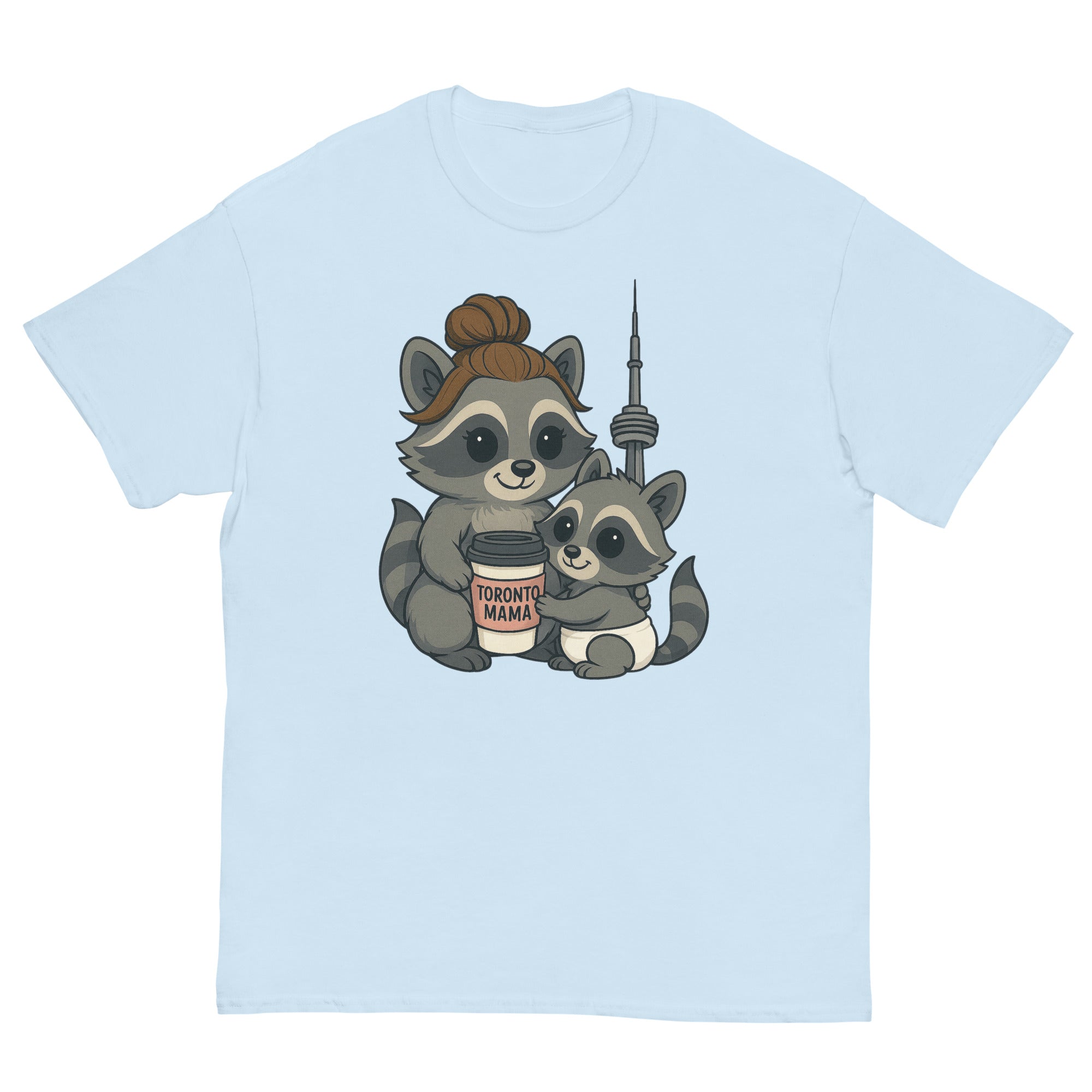 Toronto Mama Brunette Raccoon Coffee CN Tee