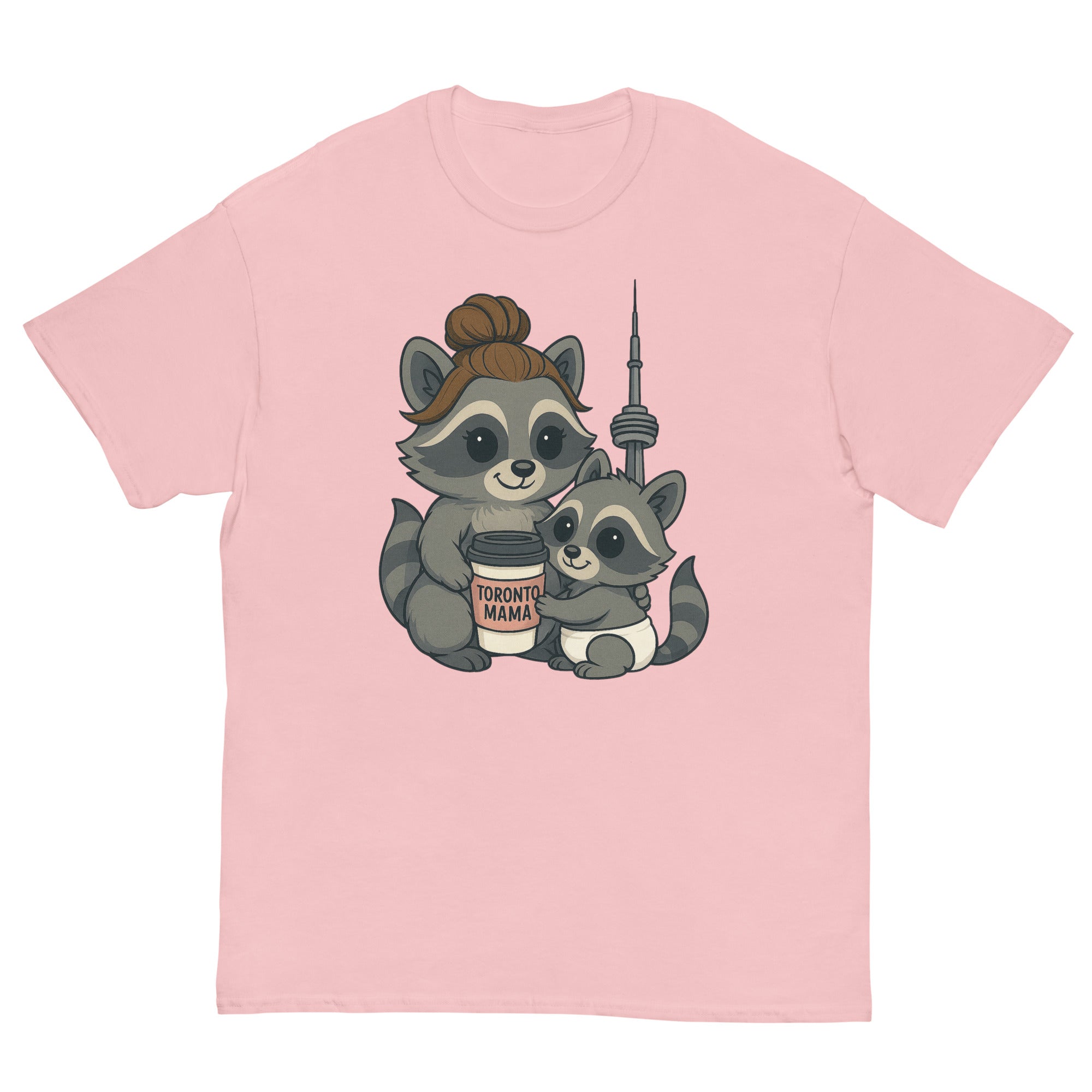 Toronto Mama Brunette Raccoon Coffee CN Tee