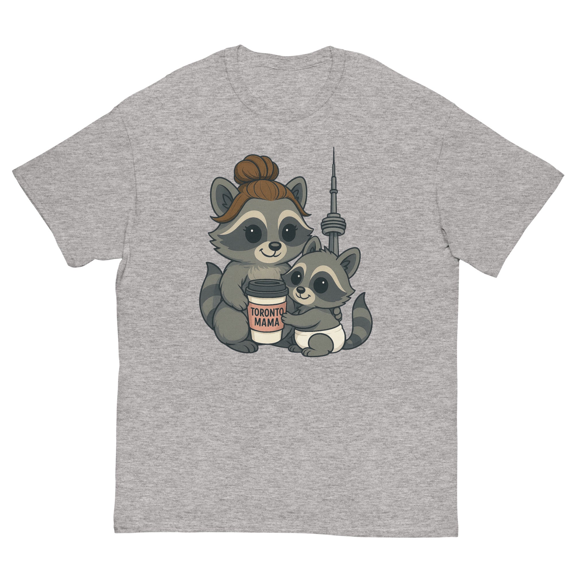 Toronto Mama Brunette Raccoon Coffee CN Tee