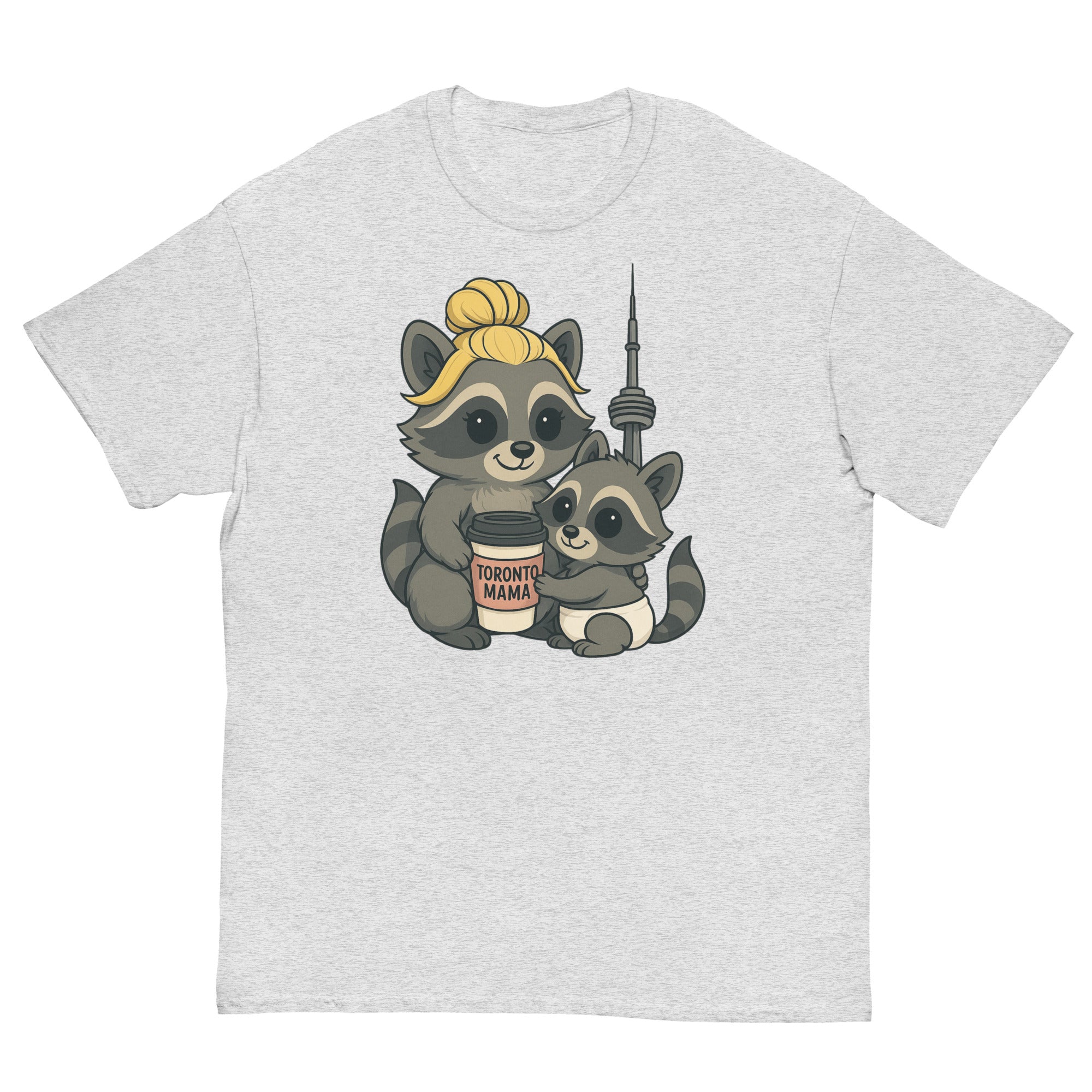 Toronto Mama Blonde Raccoon Coffee CN Tee