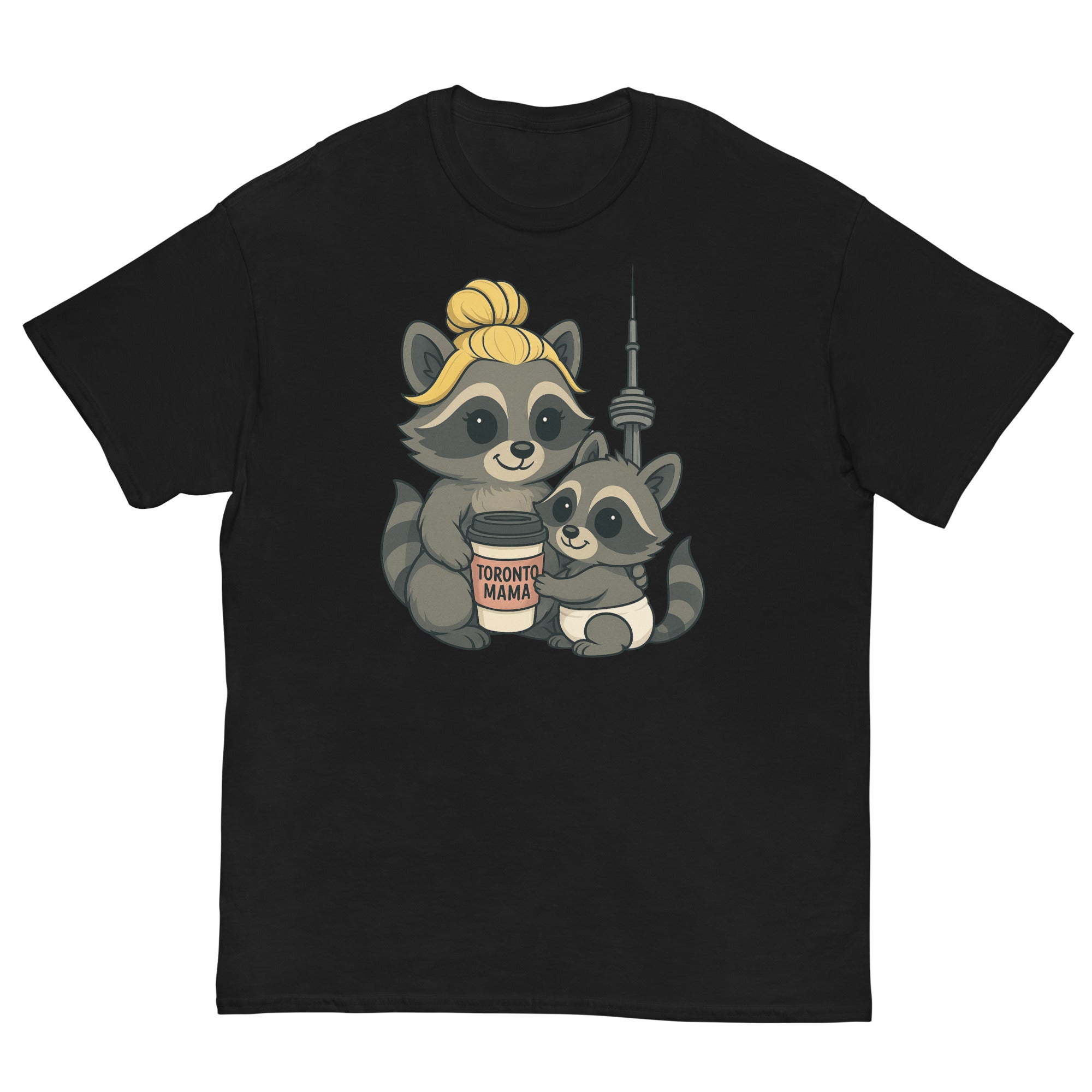 Toronto Mama Blonde Raccoon Coffee CN Tee