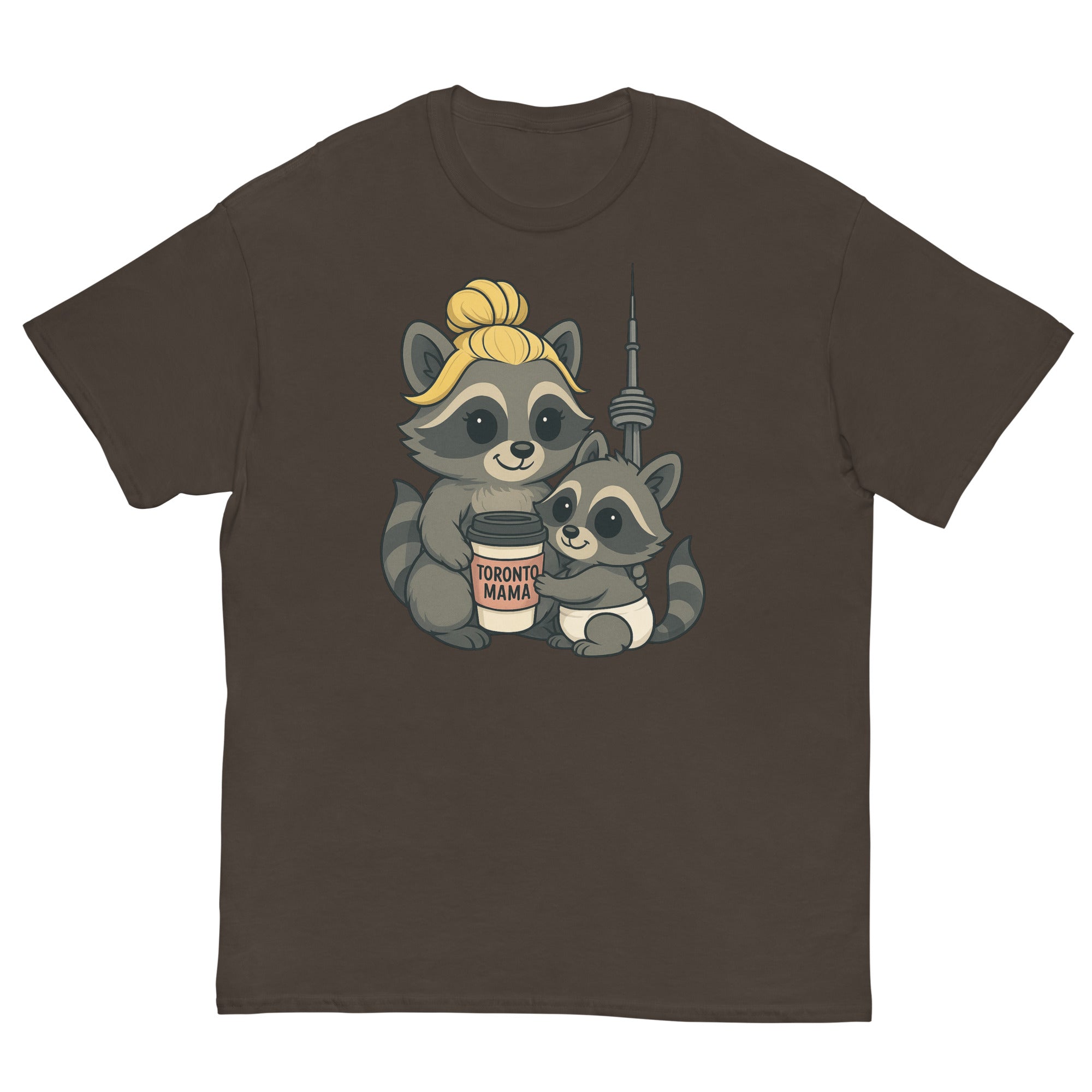 Toronto Mama Blonde Raccoon Coffee CN Tee