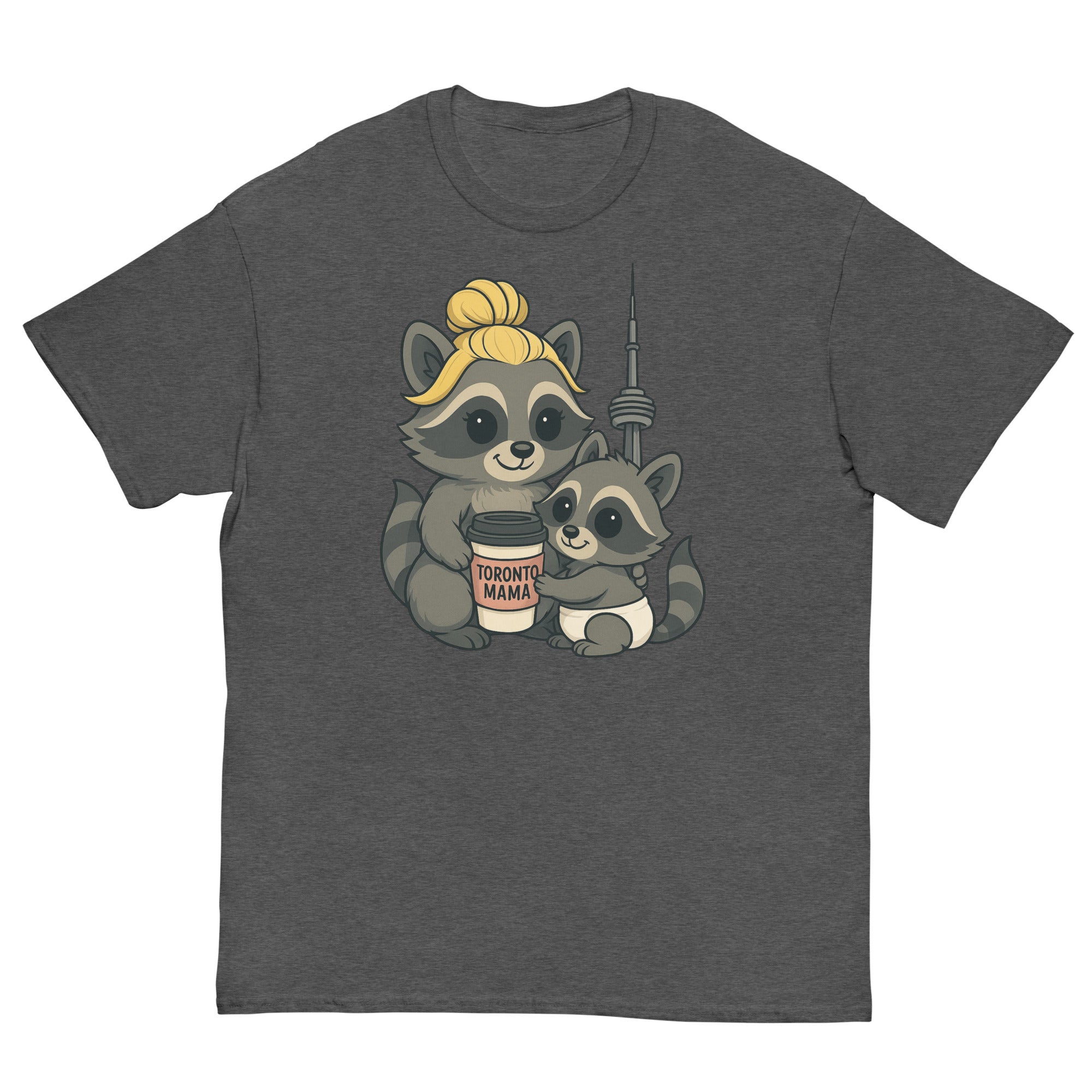 Toronto Mama Blonde Raccoon Coffee CN Tee
