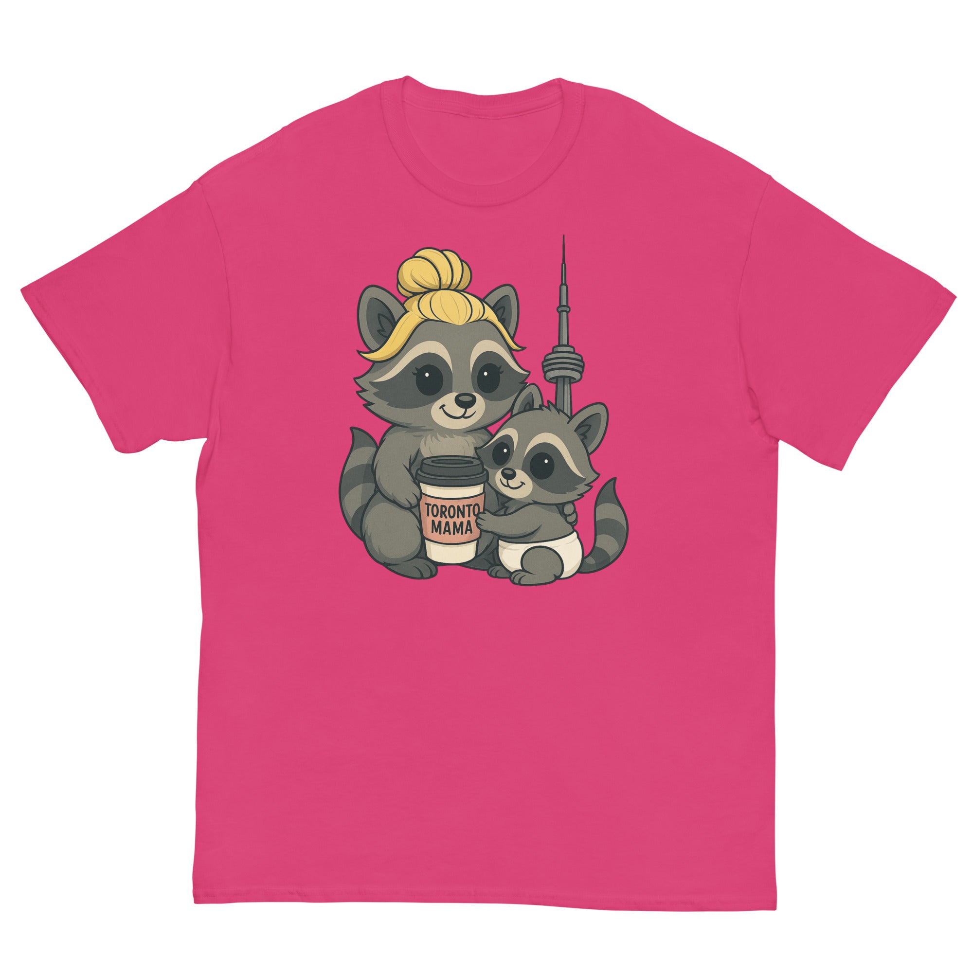 Toronto Mama Blonde Raccoon Coffee CN Tee