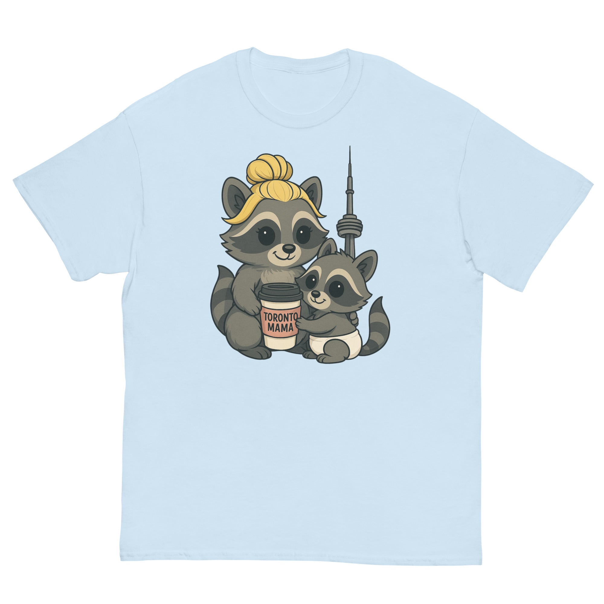 Toronto Mama Blonde Raccoon Coffee CN Tee